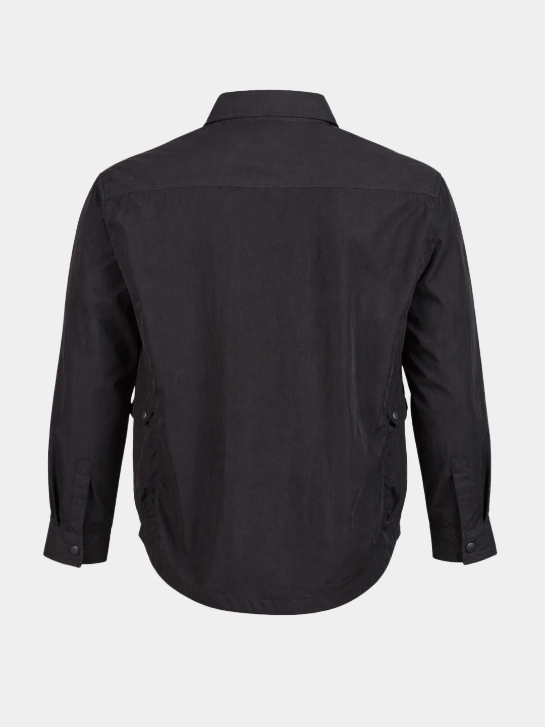 Men's Black Relaxed Fit Solid Casual Shirts - Image 7
