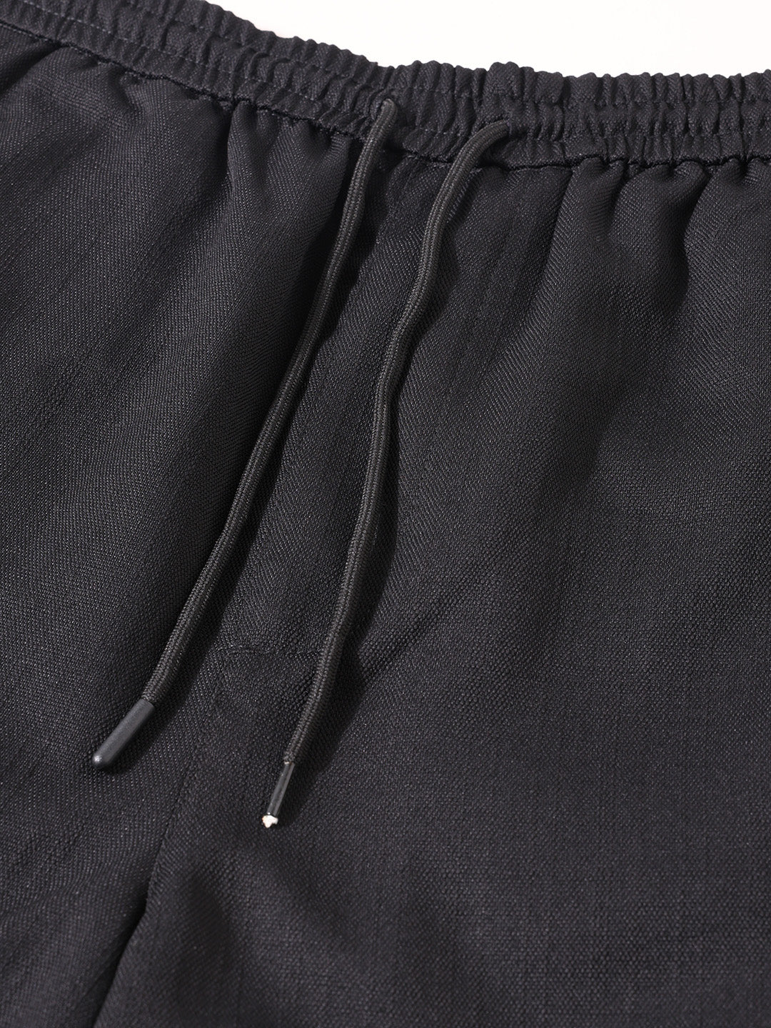 Men's Black Relaxed Fit Solid Resort Wear Shorts - Image 6