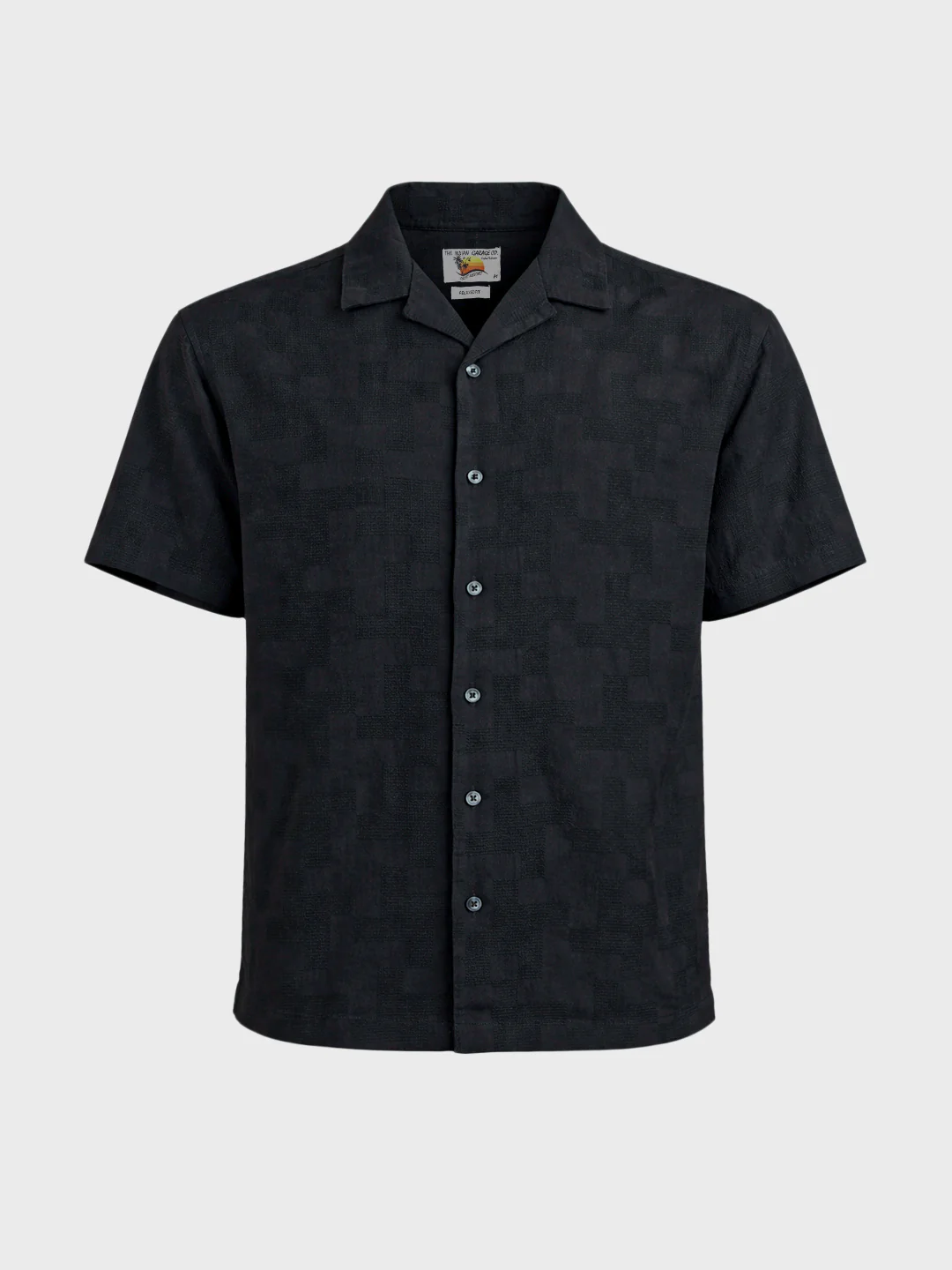 Men's Black Relaxed Fit Solid Casual Shirt - Image 5