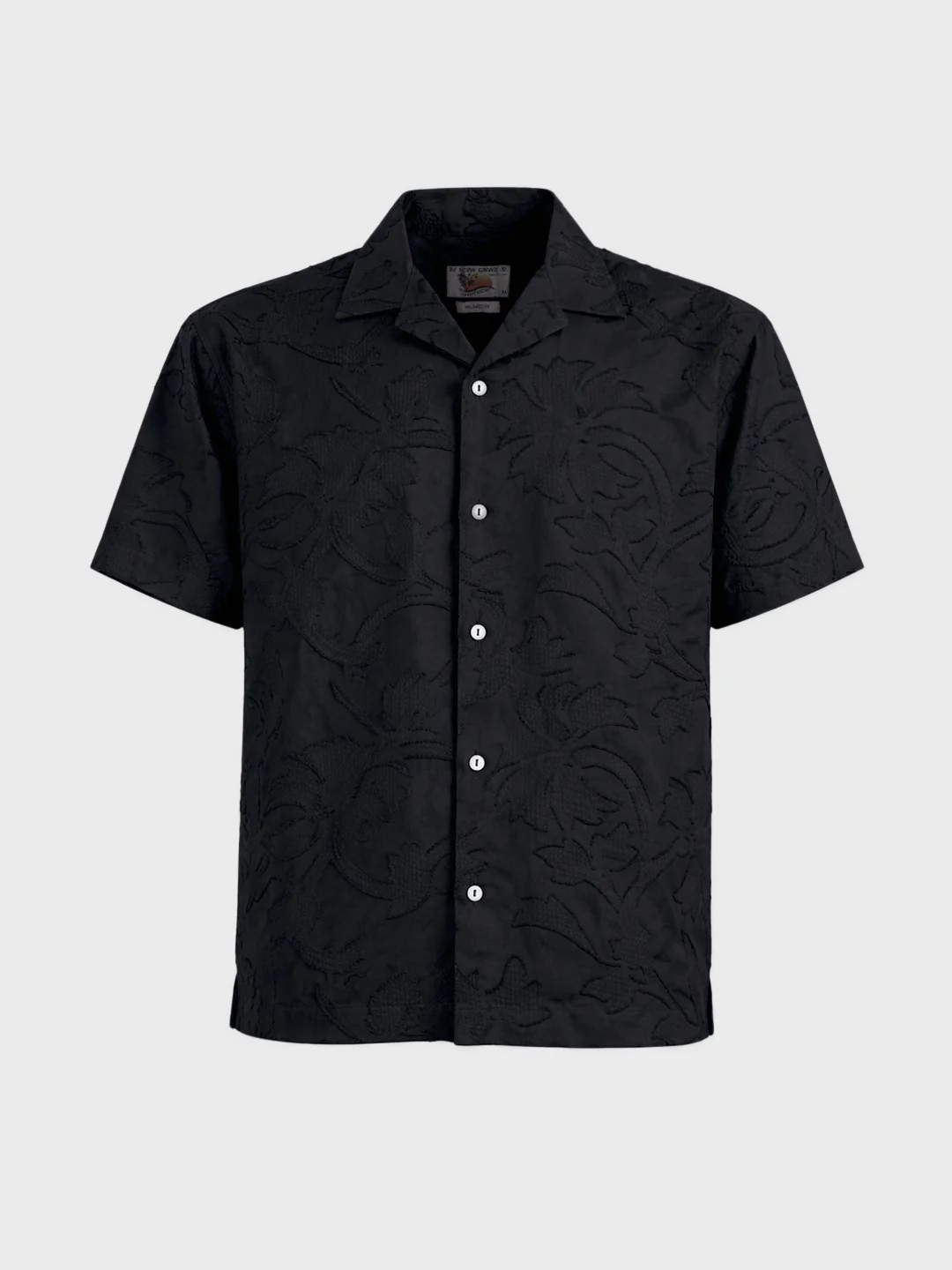 Men's Black Relaxed Fit Solid Casual Shirt - Image 5