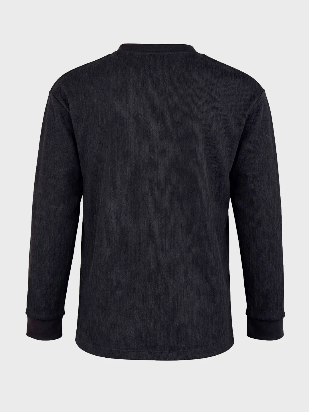 Men's Black Relaxed Fit Solid Casual T-Shirts - Image 6
