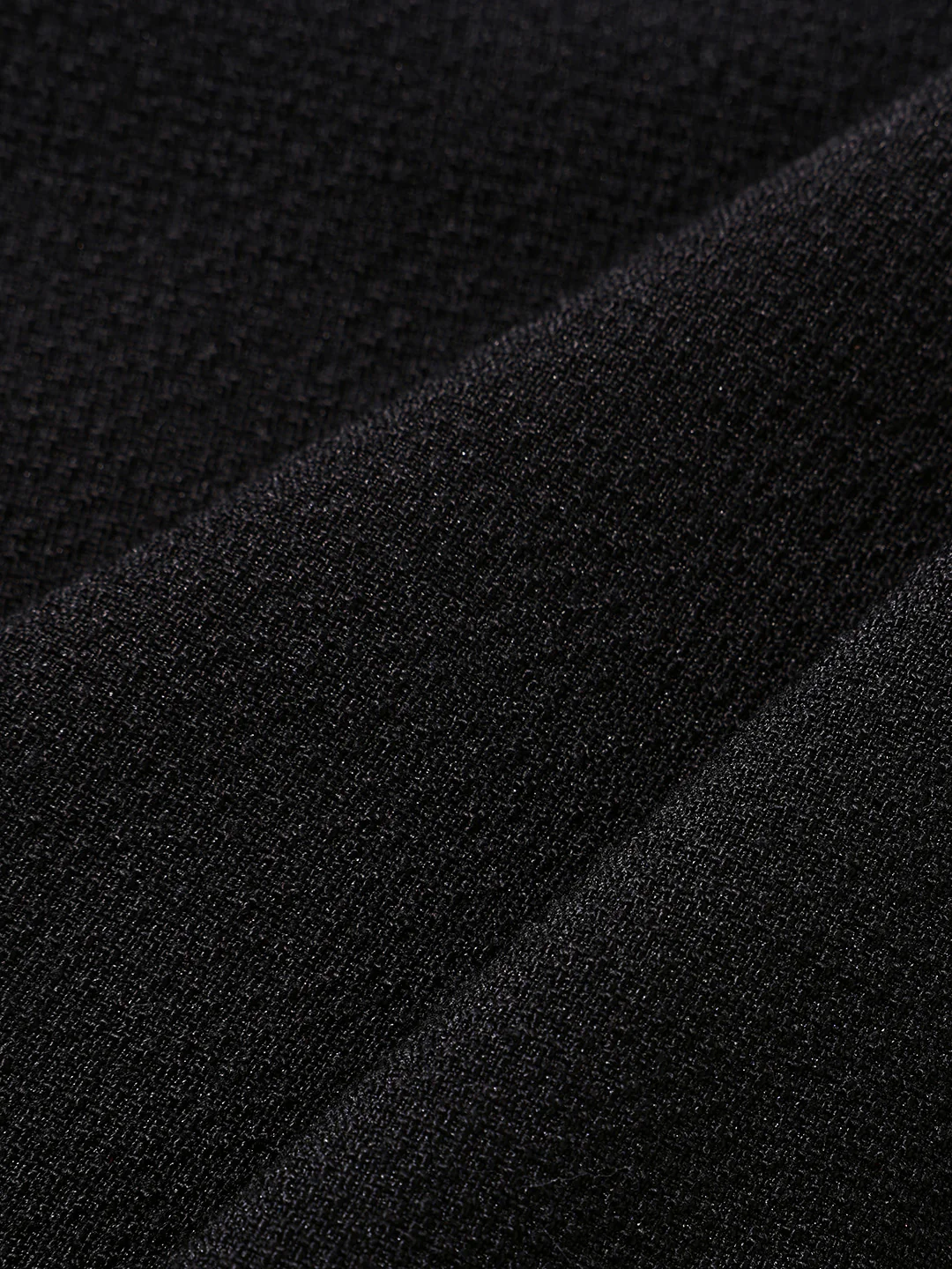 Men's Black Relaxed Fit Textured Casual Trousers - Image 7