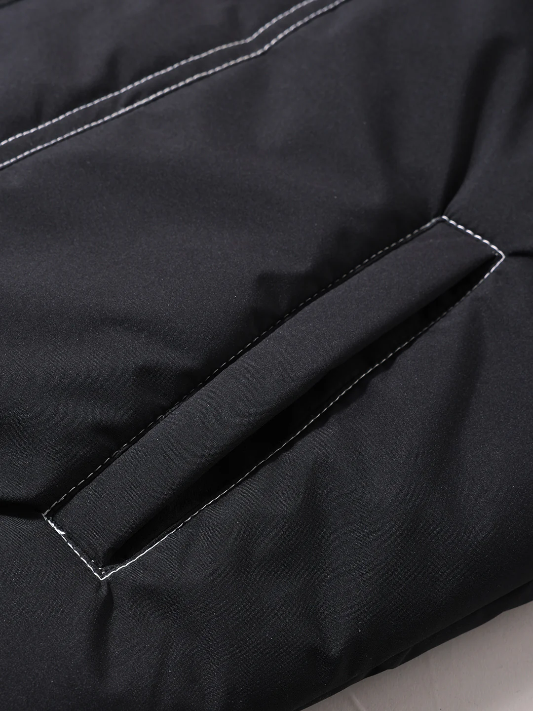 Men's Black Relaxed Fit Textured Retro Jacket - Image 5