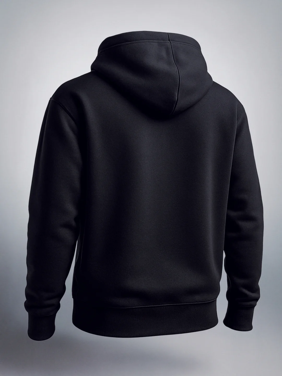 Men's Black Relaxed Fit Varsity Casual Sweatshirt - Image 4