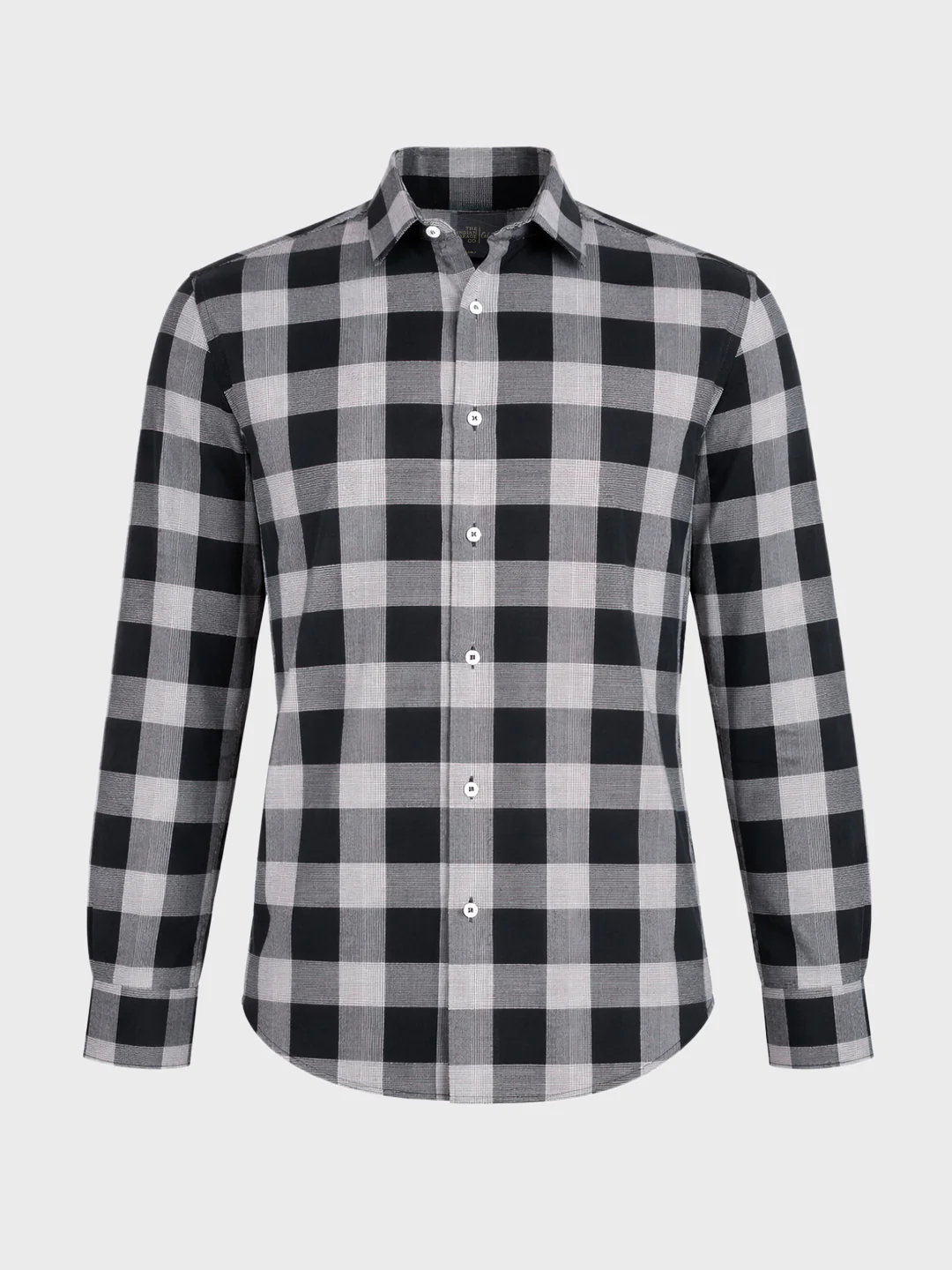 Men's Black Slim Fit Checked Casual Shirt - Image 6