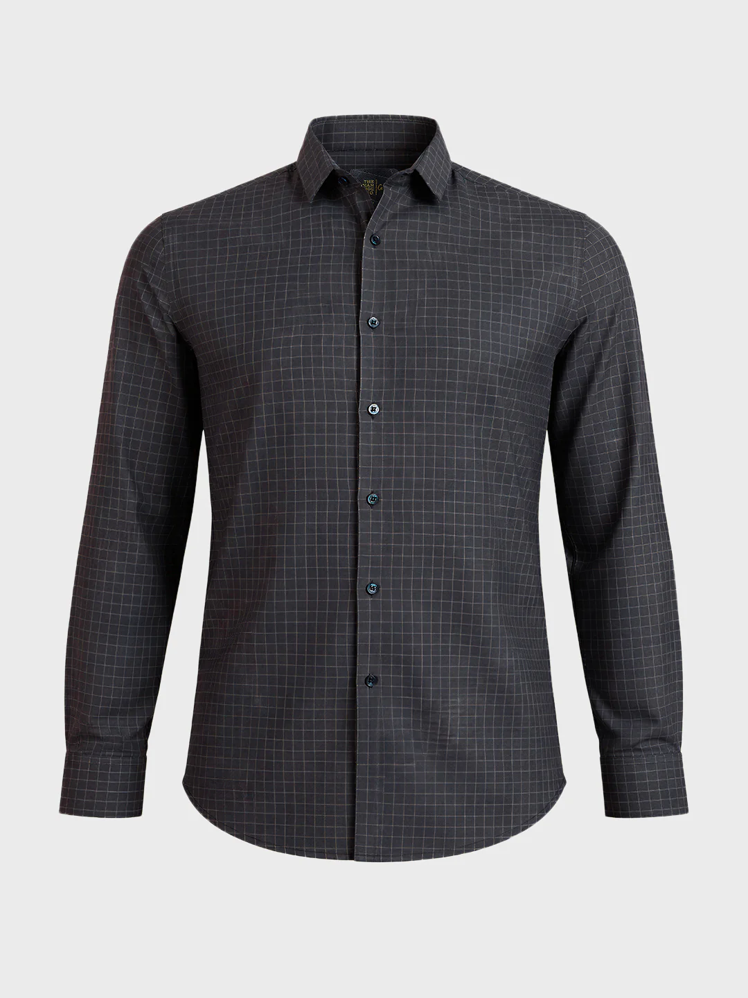 Men's Black Slim Fit Checked Casual Shirt - Image 6