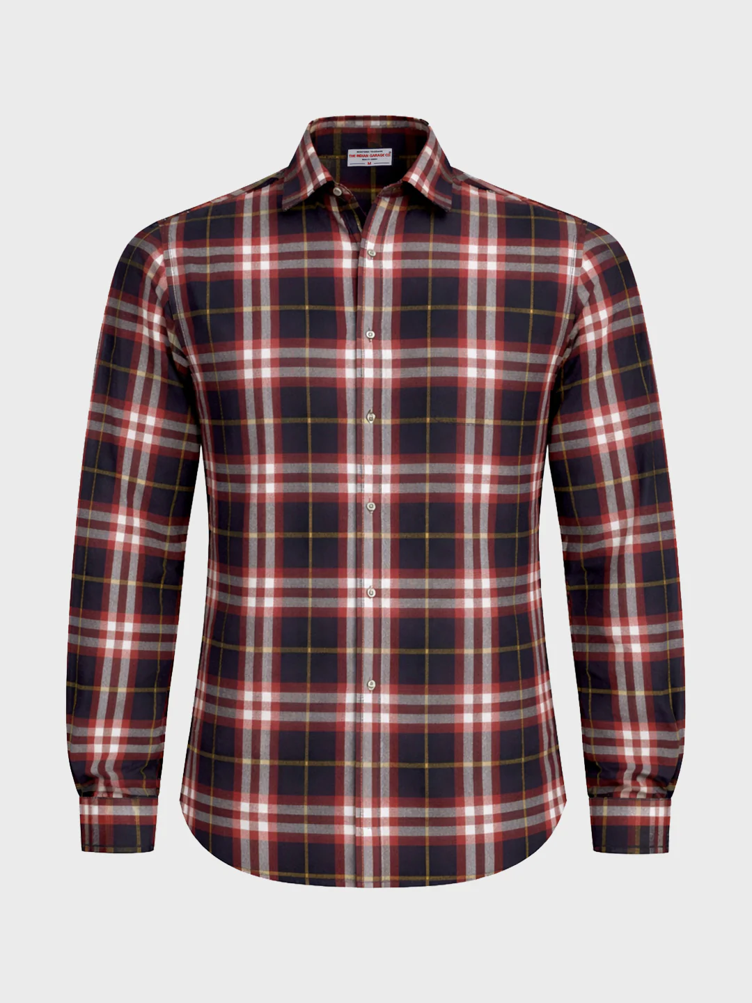 Men's Black Slim Fit Checked Casual Shirt - Image 5