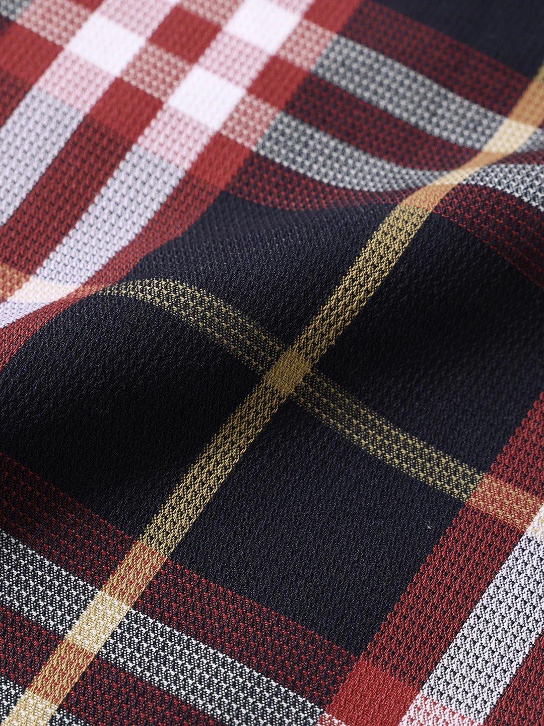 Men's Black Slim Fit Checked Casual Shirt - Image 7