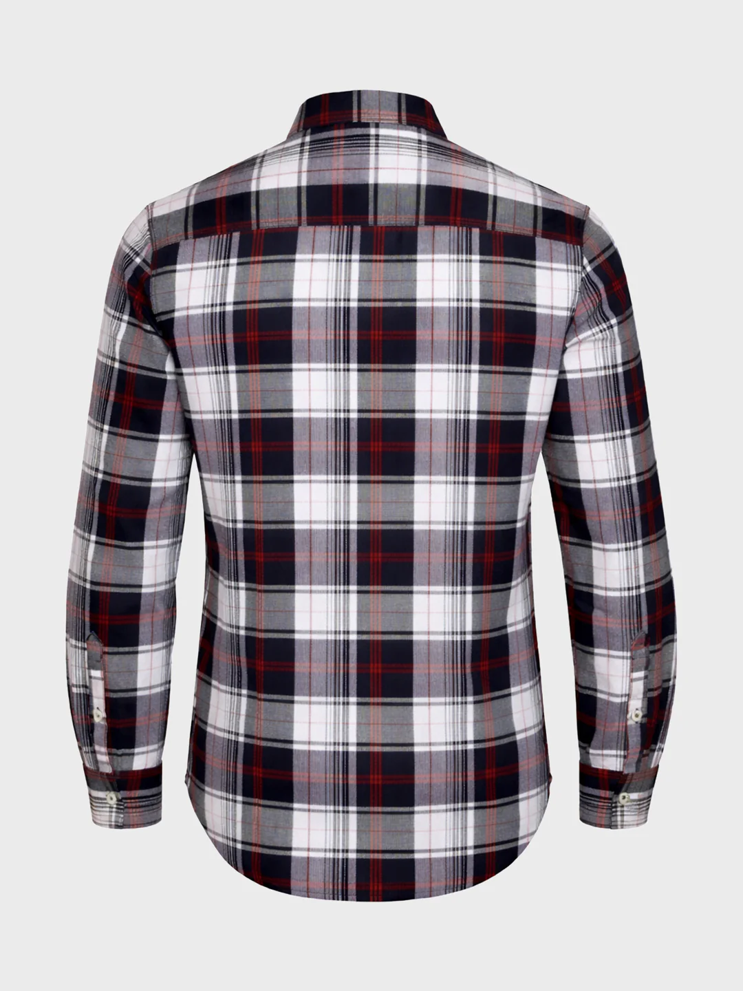 Men's Black Slim Fit Checked Casual Shirt - Image 6
