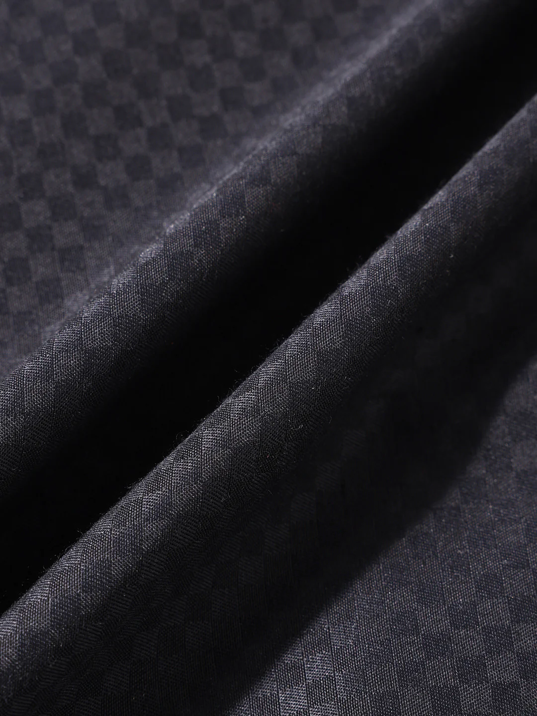 Men's Black Slim Fit Geometric Print Formal Shirt - Image 6