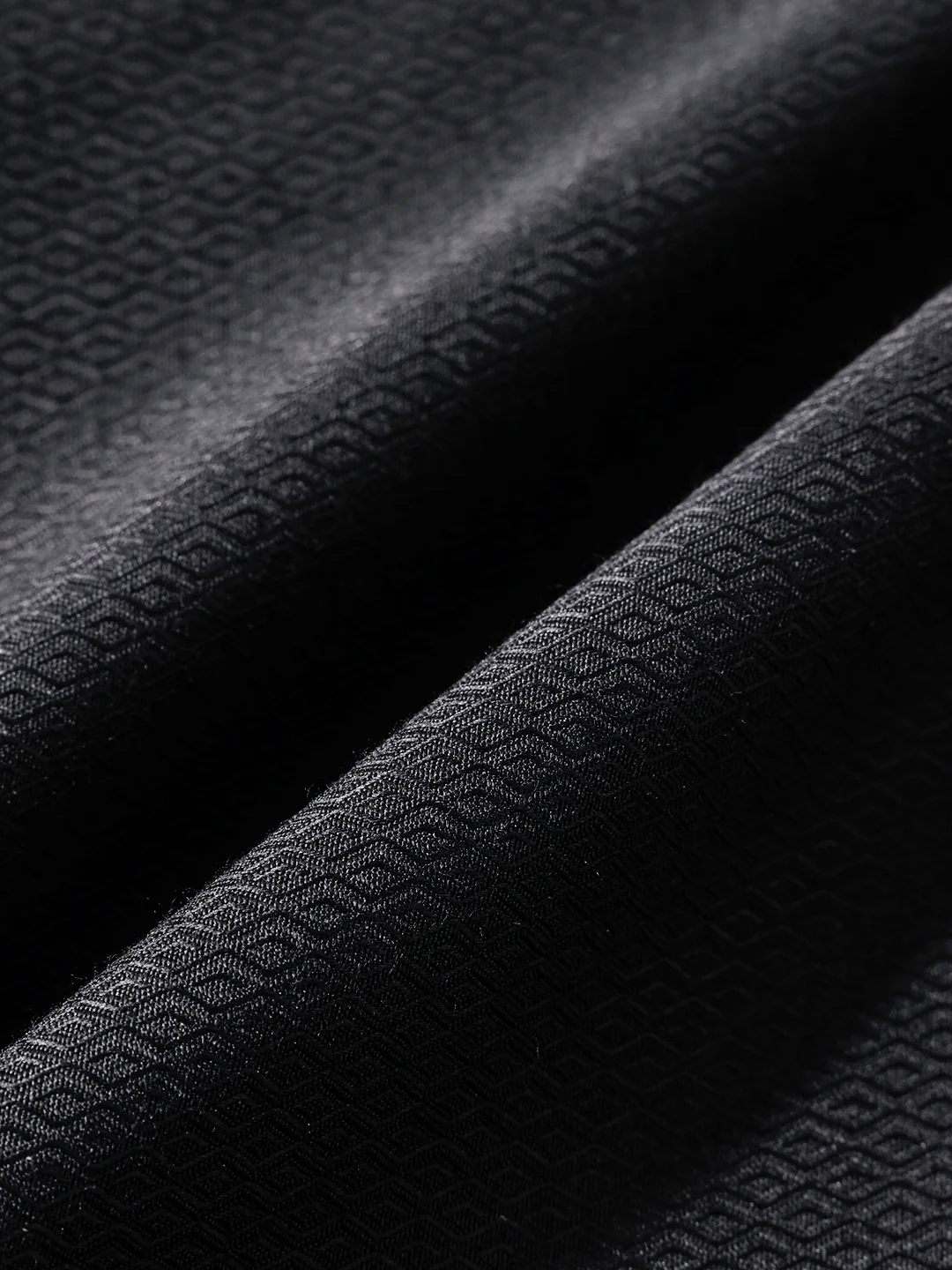 Men's Black Slim Fit Geometric Print Formal Shirt - Image 6