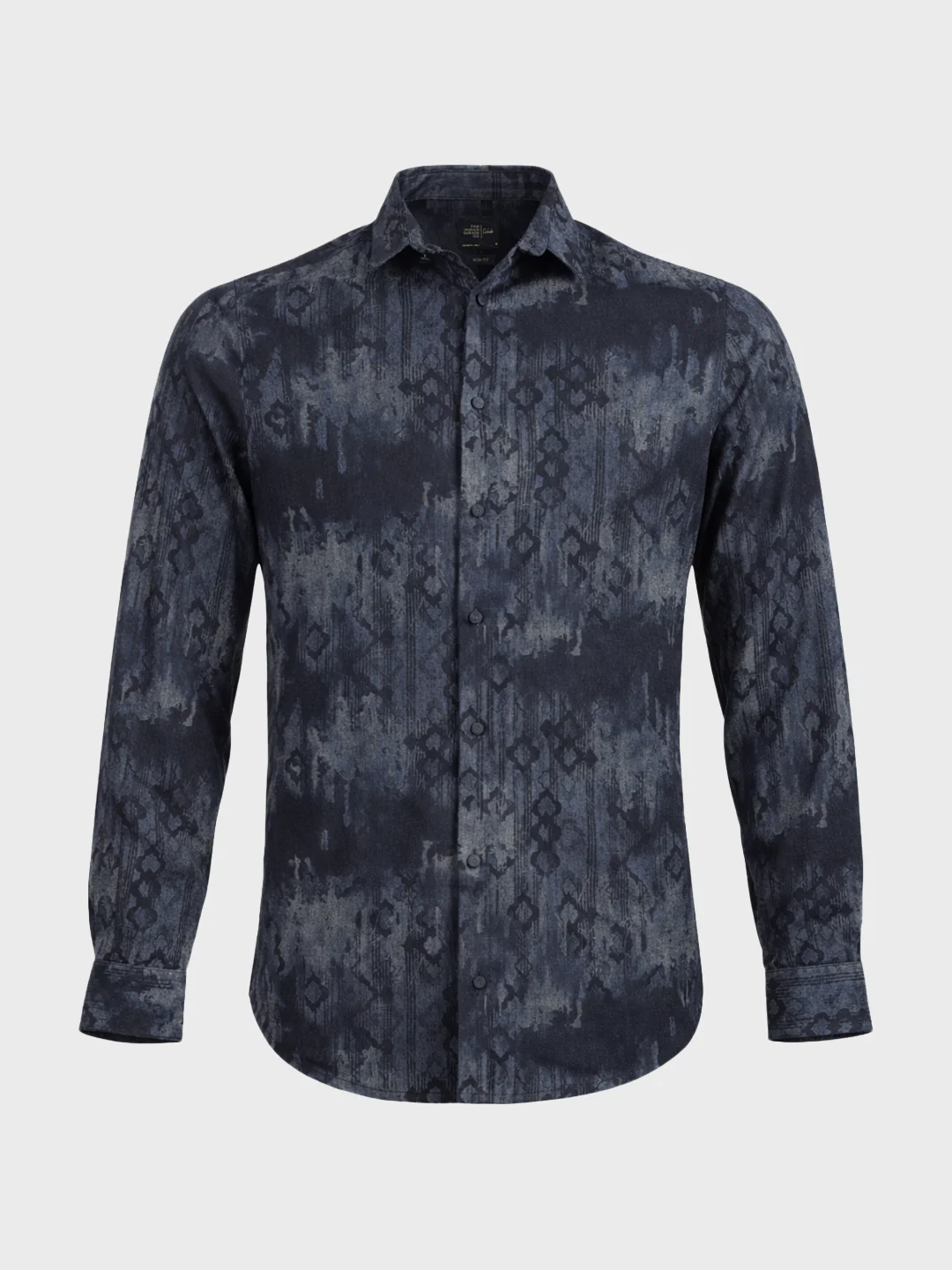 Men's Black Slim Fit Printed Casual Shirt - Image 6