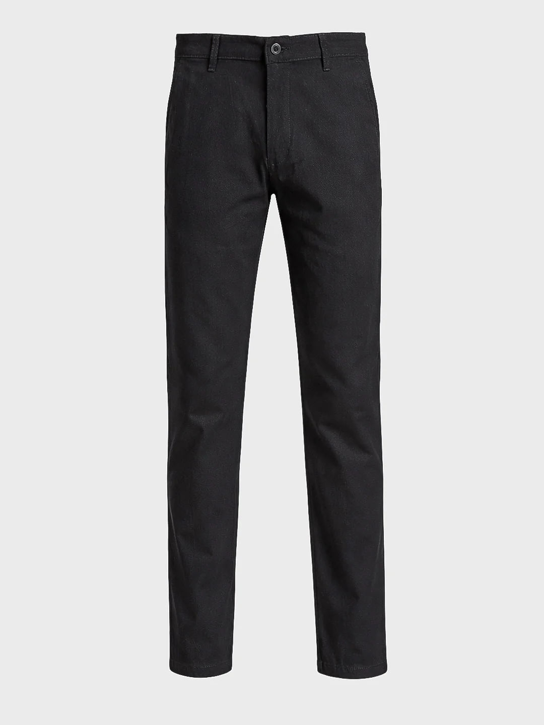 Men's Black Slim Fit Solid Casual Chinos - Image 6