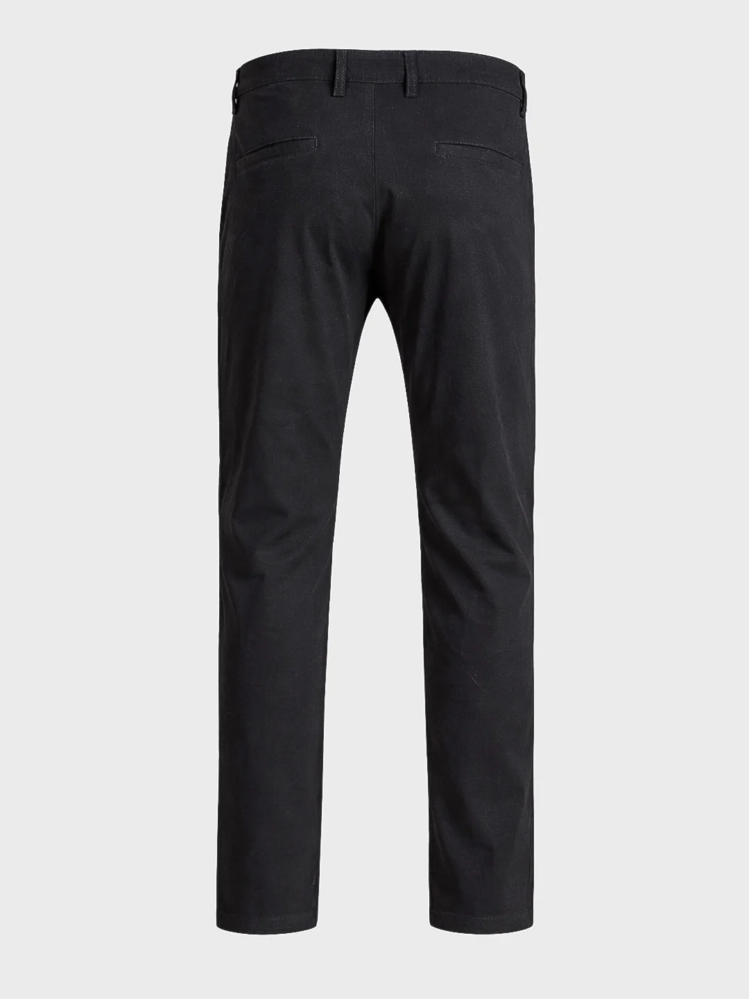 Men's Black Slim Fit Solid Casual Chinos - Image 7