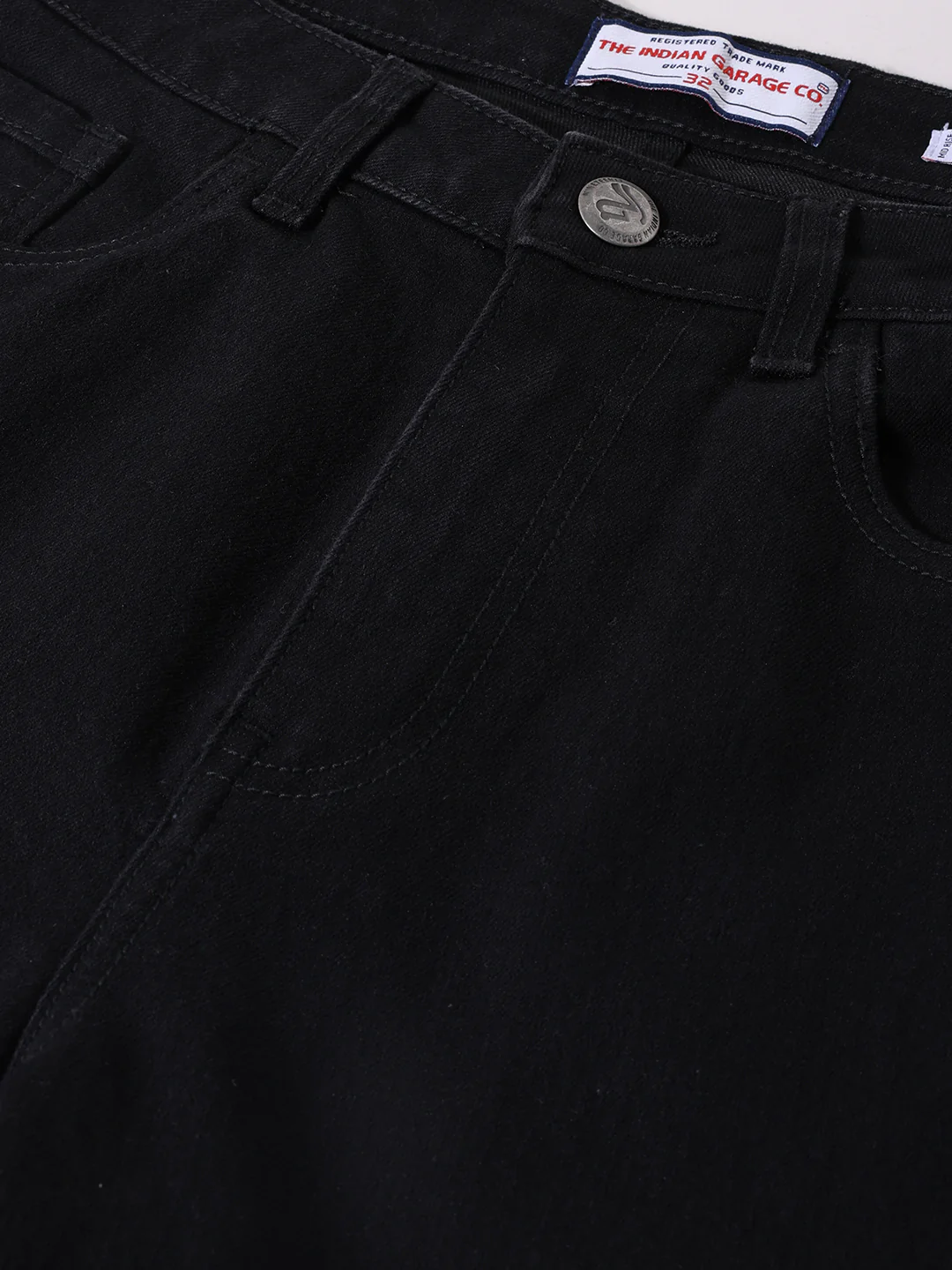 Men's Black Slim Fit Solid Casual Jeans - Image 6