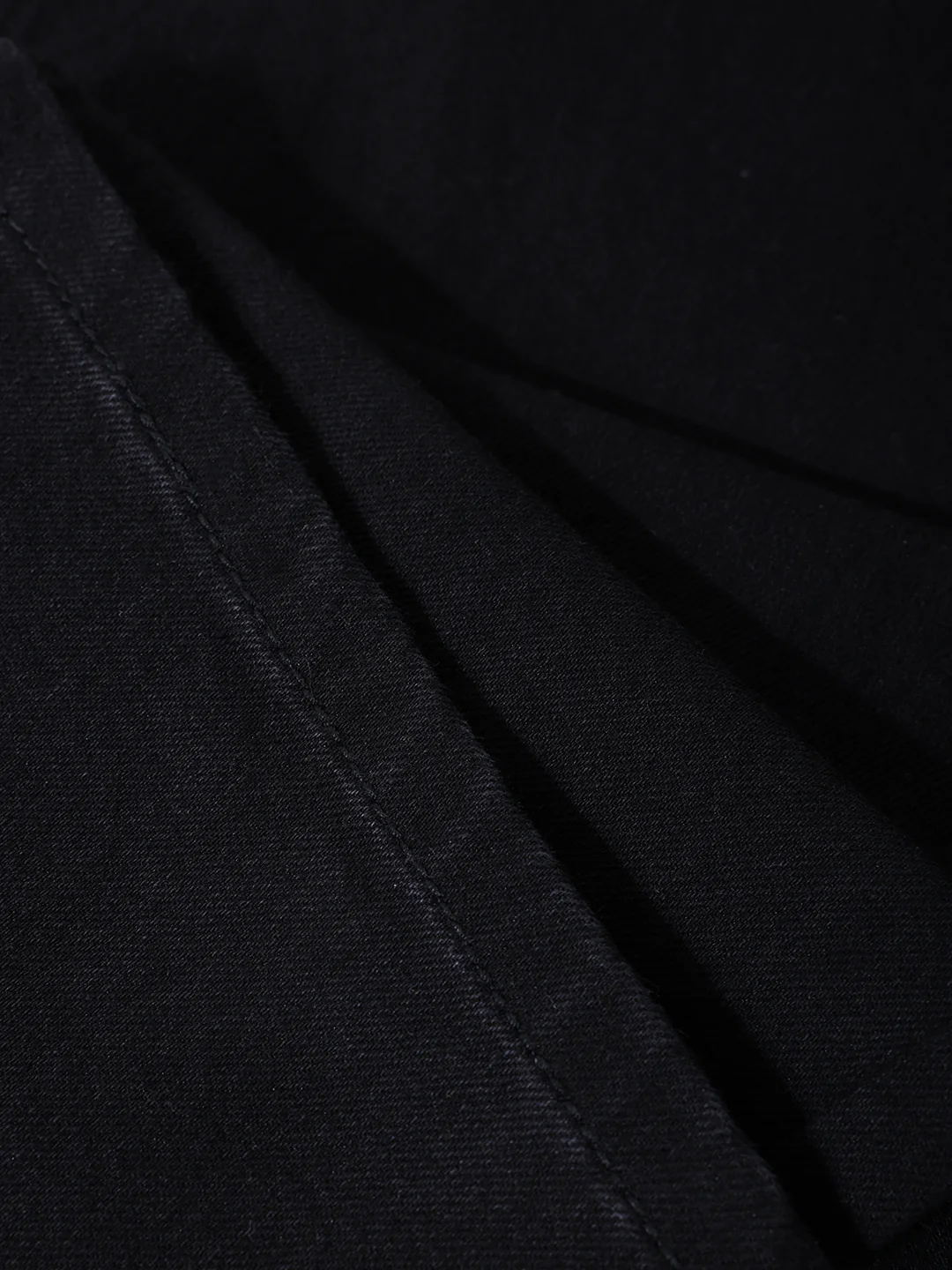 Men's Black Slim Fit Solid Casual Jeans - Image 7