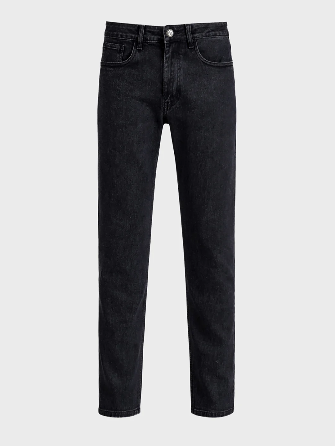 Men's Black Slim Fit Solid Casual Jeans - Image 5