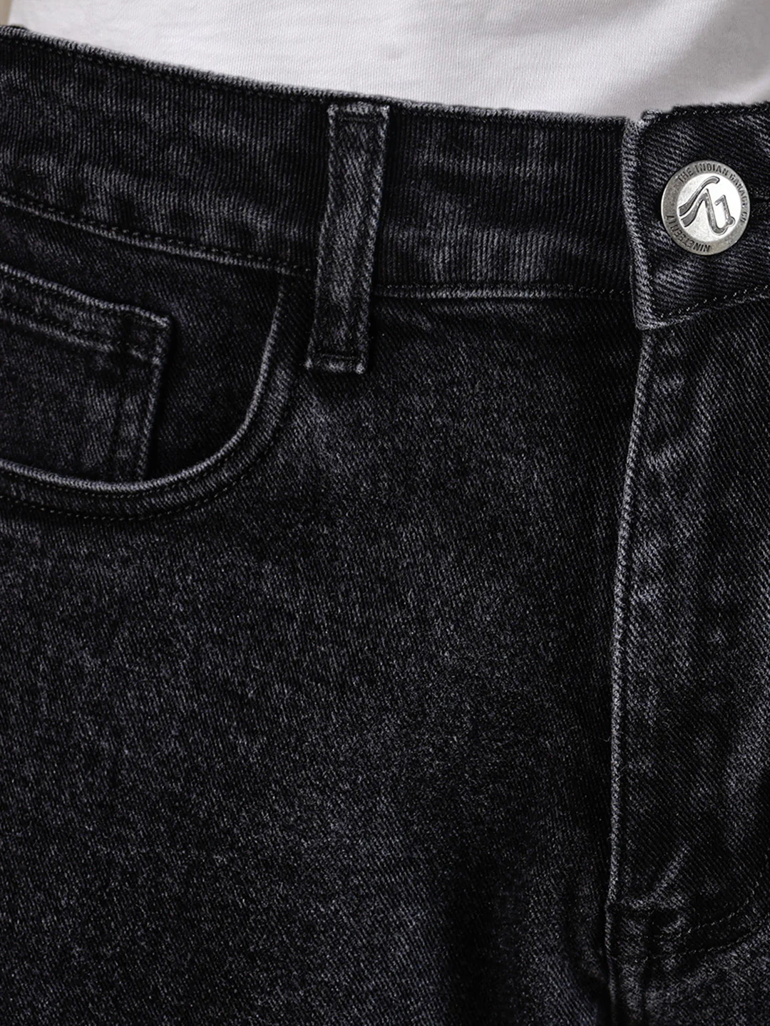Men's Black Slim Fit Solid Casual Jeans - Image 8
