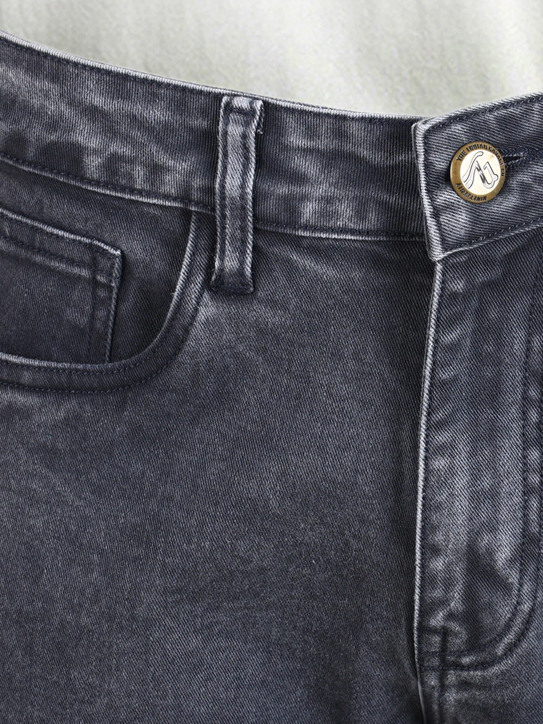 Men's Black Slim Fit Solid Casual Jeans - Image 8