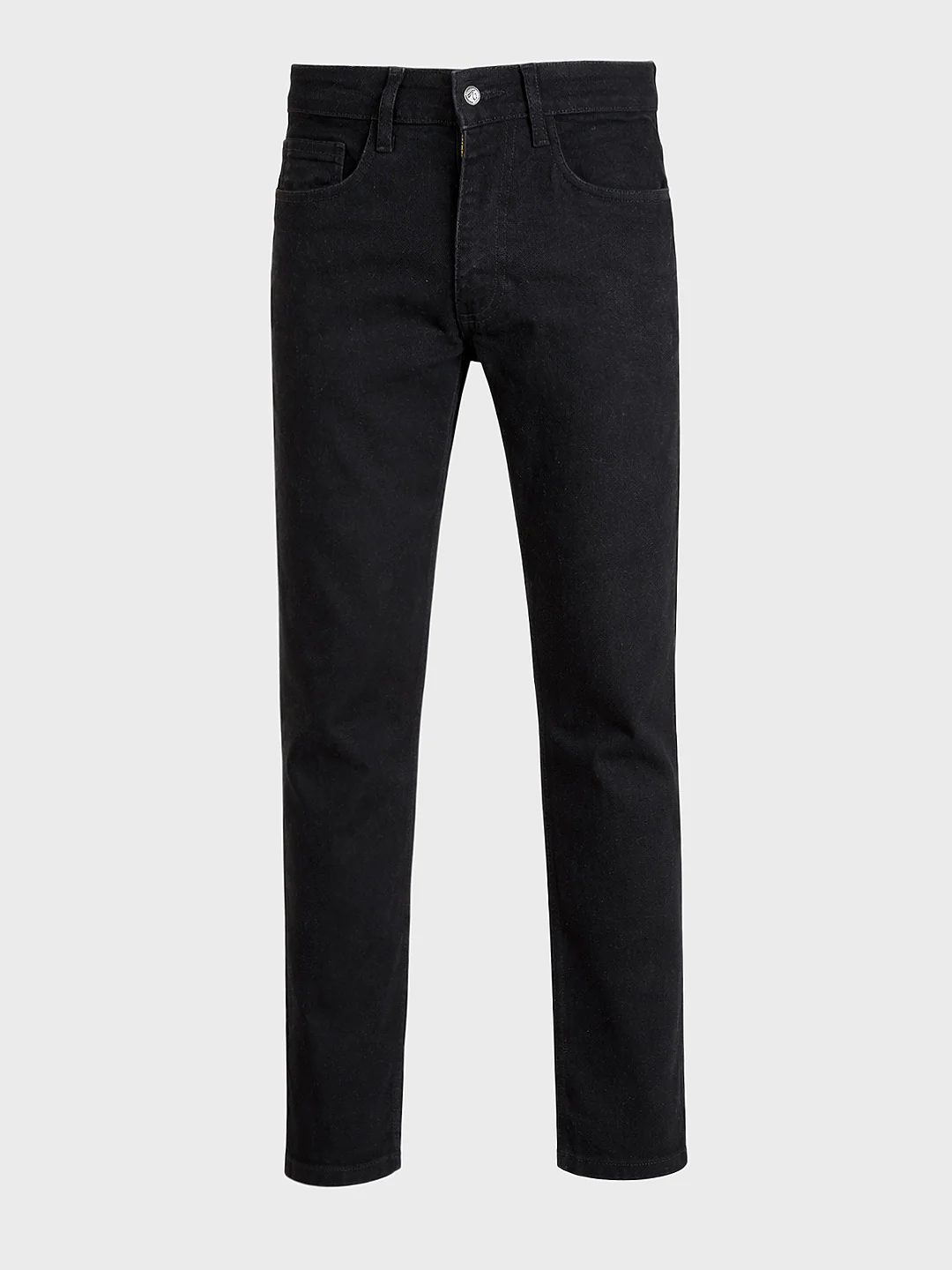Men's Black Slim Fit Solid Casual Jeans - Image 6