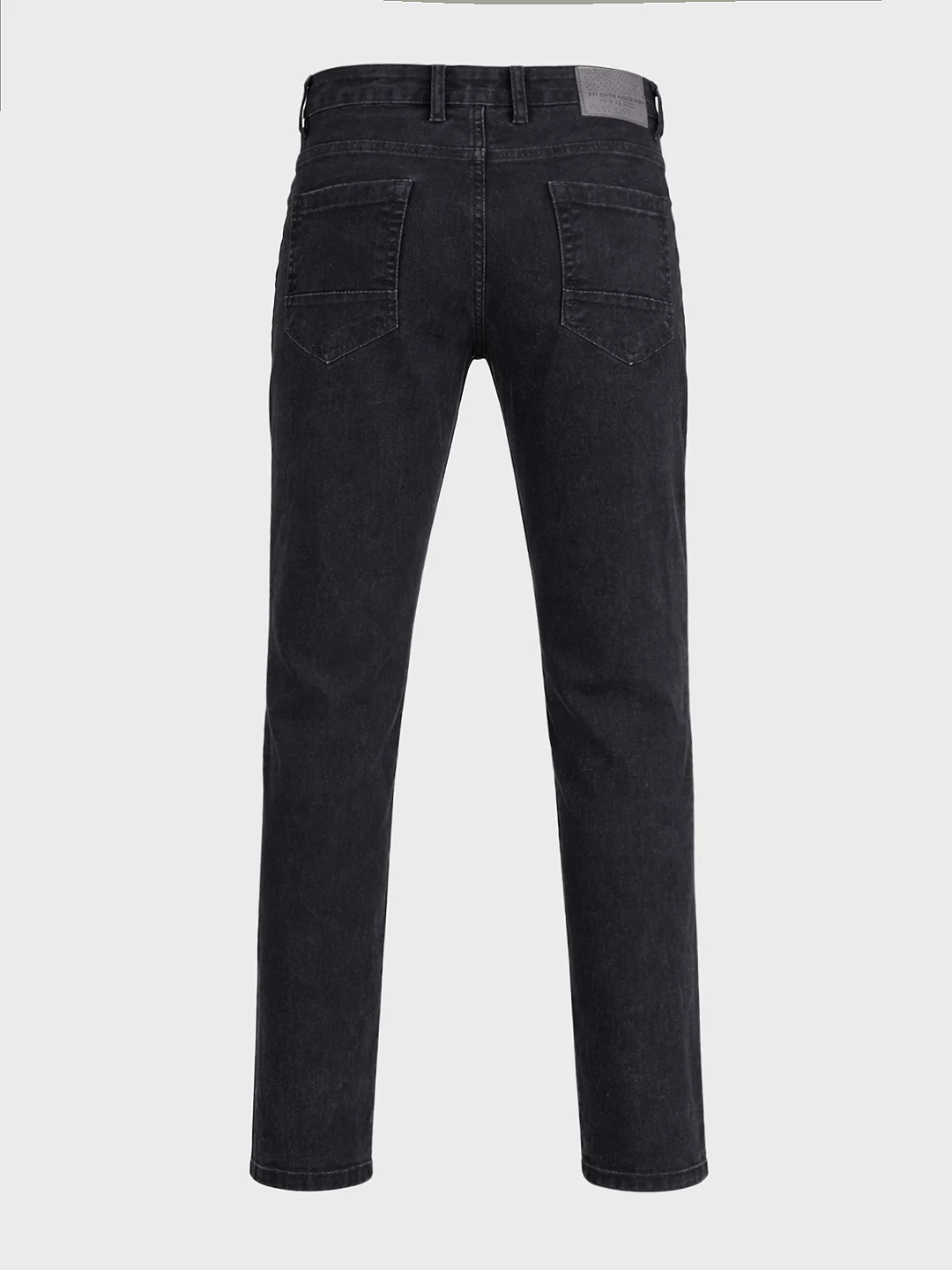 Men's Black Slim Fit Solid Casual Jeans - Image 7