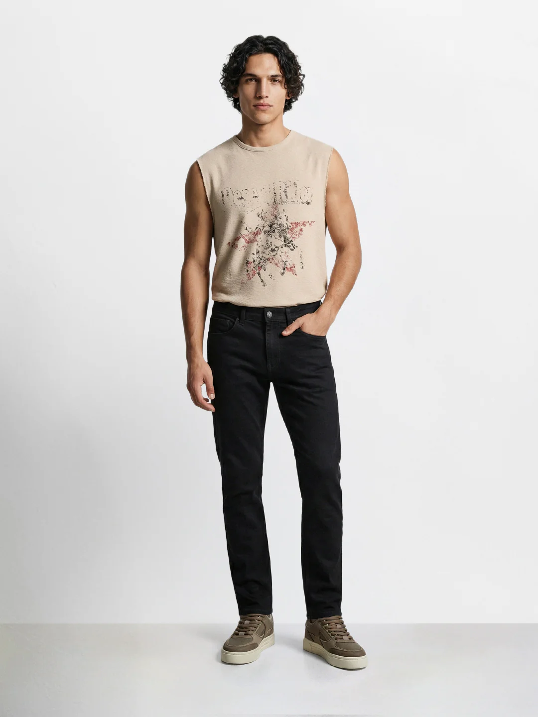 Men's Black Slim Fit Solid Casual Jeans - Image 5