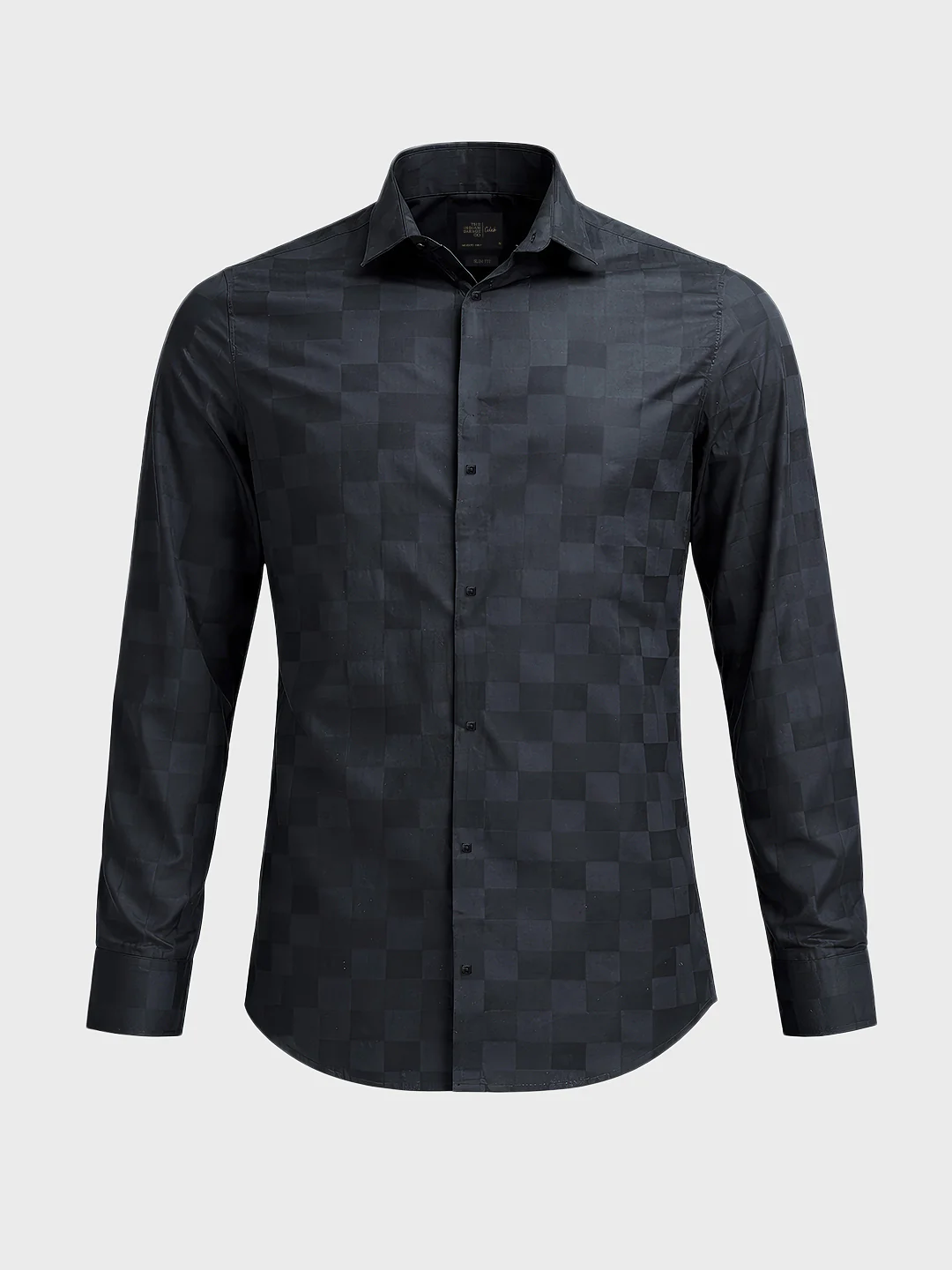 Men's Black Slim Fit Solid Casual Shirt - Image 5