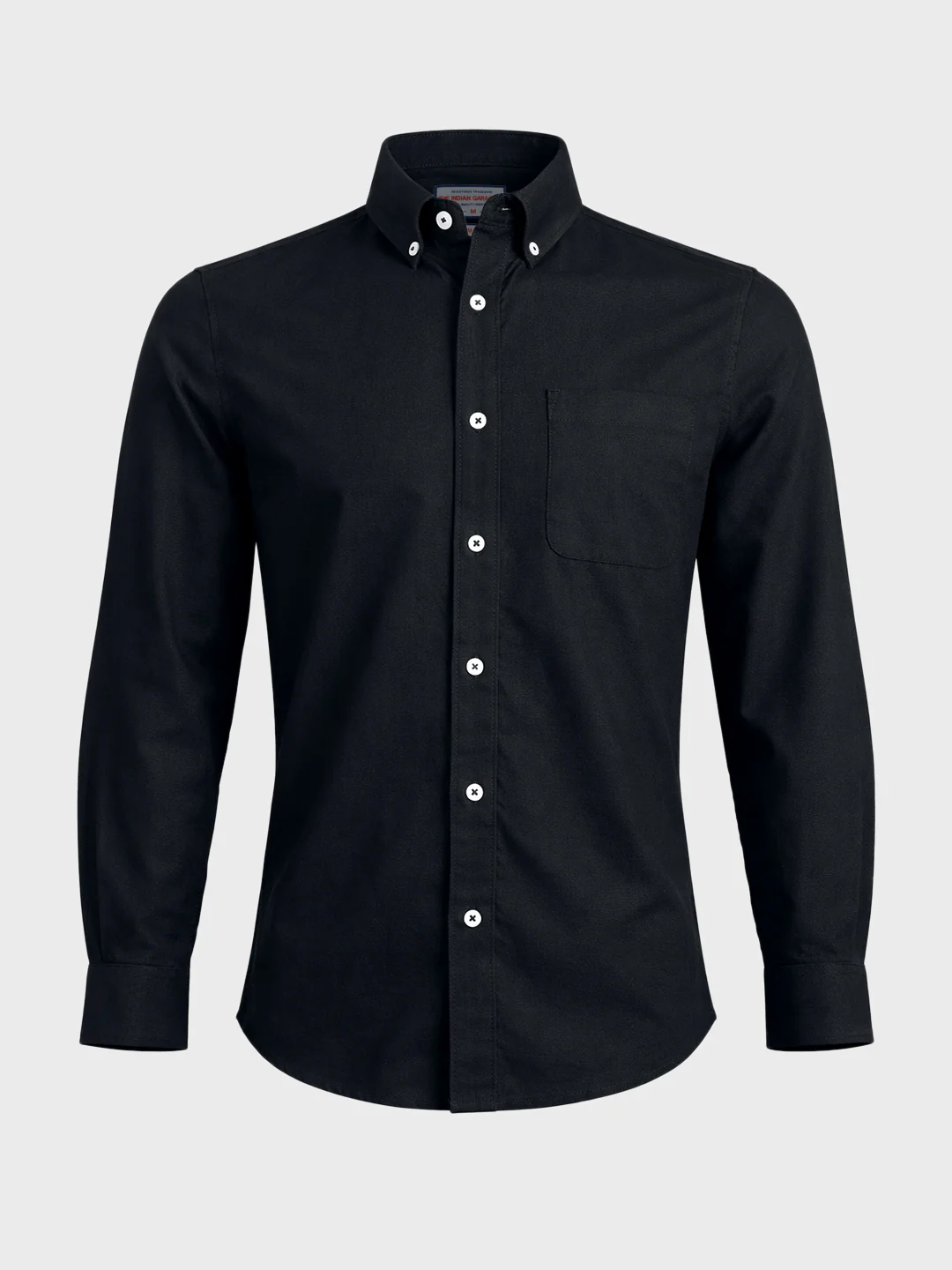 Men's Black Slim Fit Solid Casual Shirt - Image 6