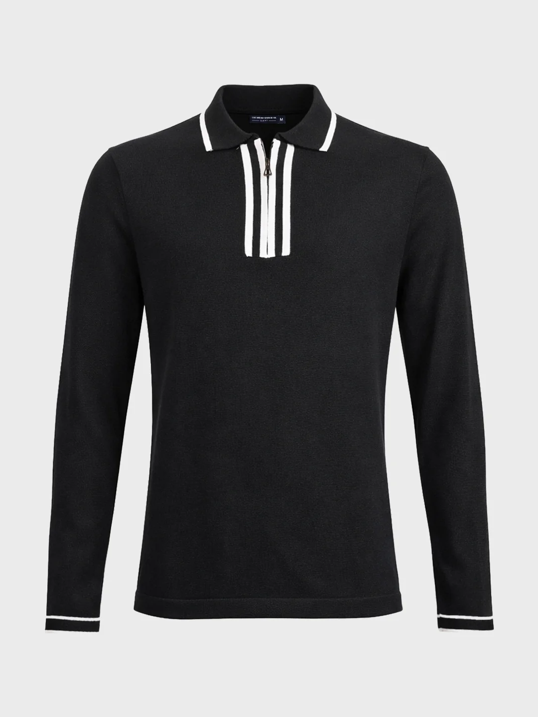 Men's Black Slim Fit Solid Casual T-Shirt - Image 5
