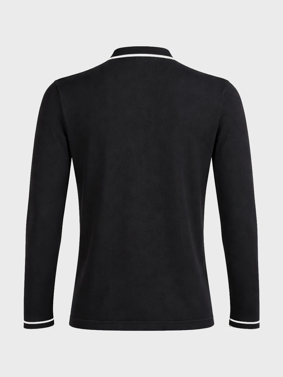 Men's Black Slim Fit Solid Casual T-Shirt - Image 6