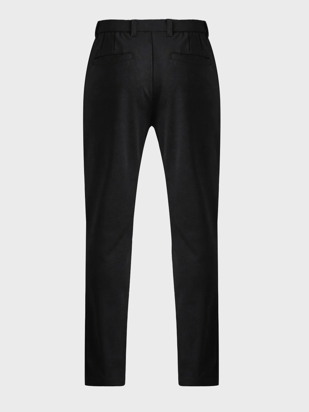 Men's Black Slim Fit Solid Formal Chinos - Image 7