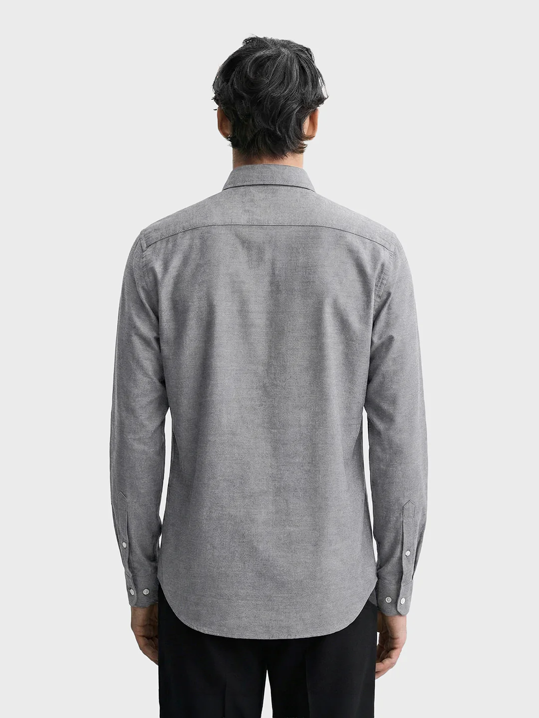 Men's Black Slim Fit Solid Formal Shirt - Image 2