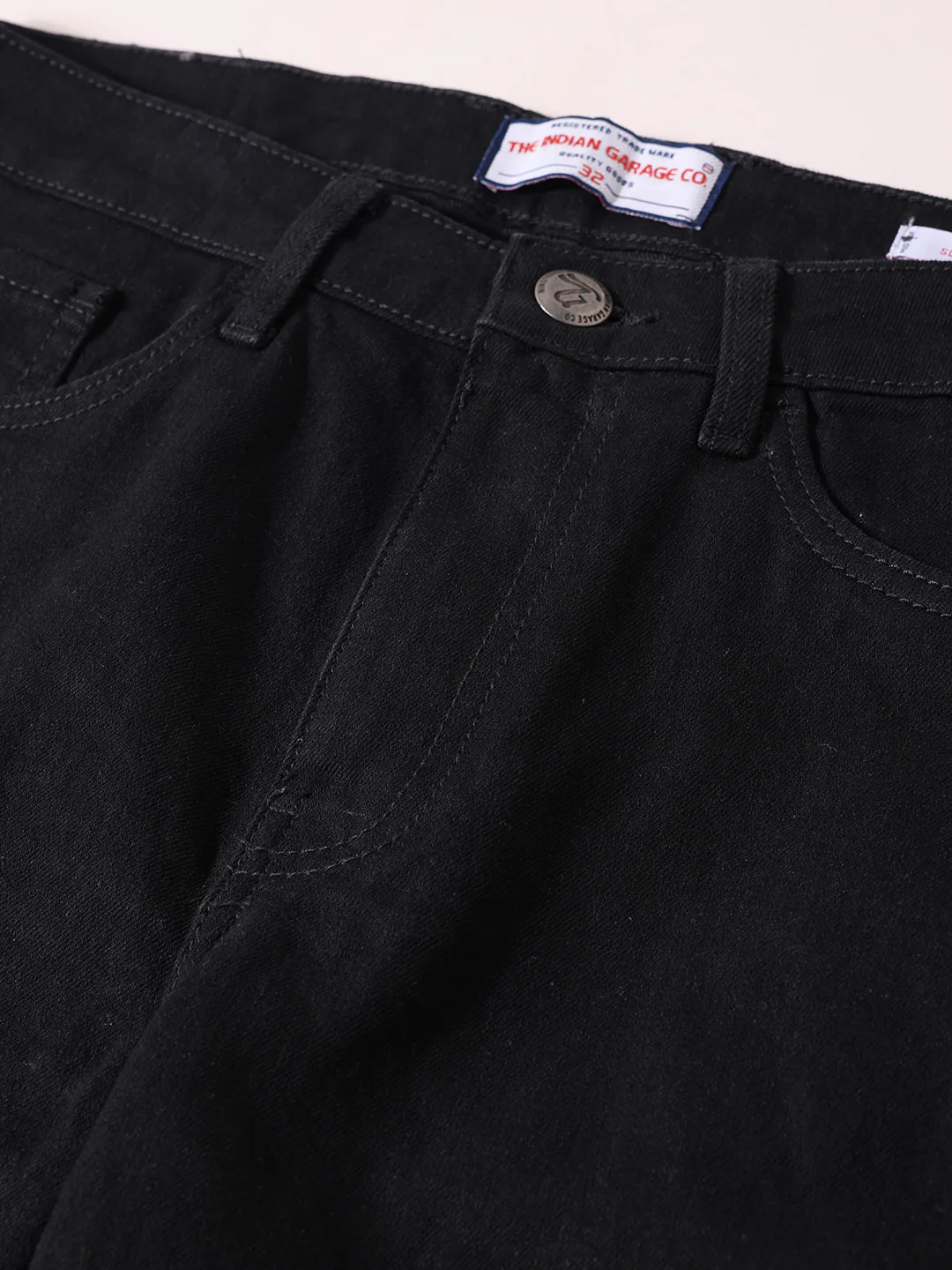 Men's Black Slim Fit Solid The Eternity Series Jeans - Image 5