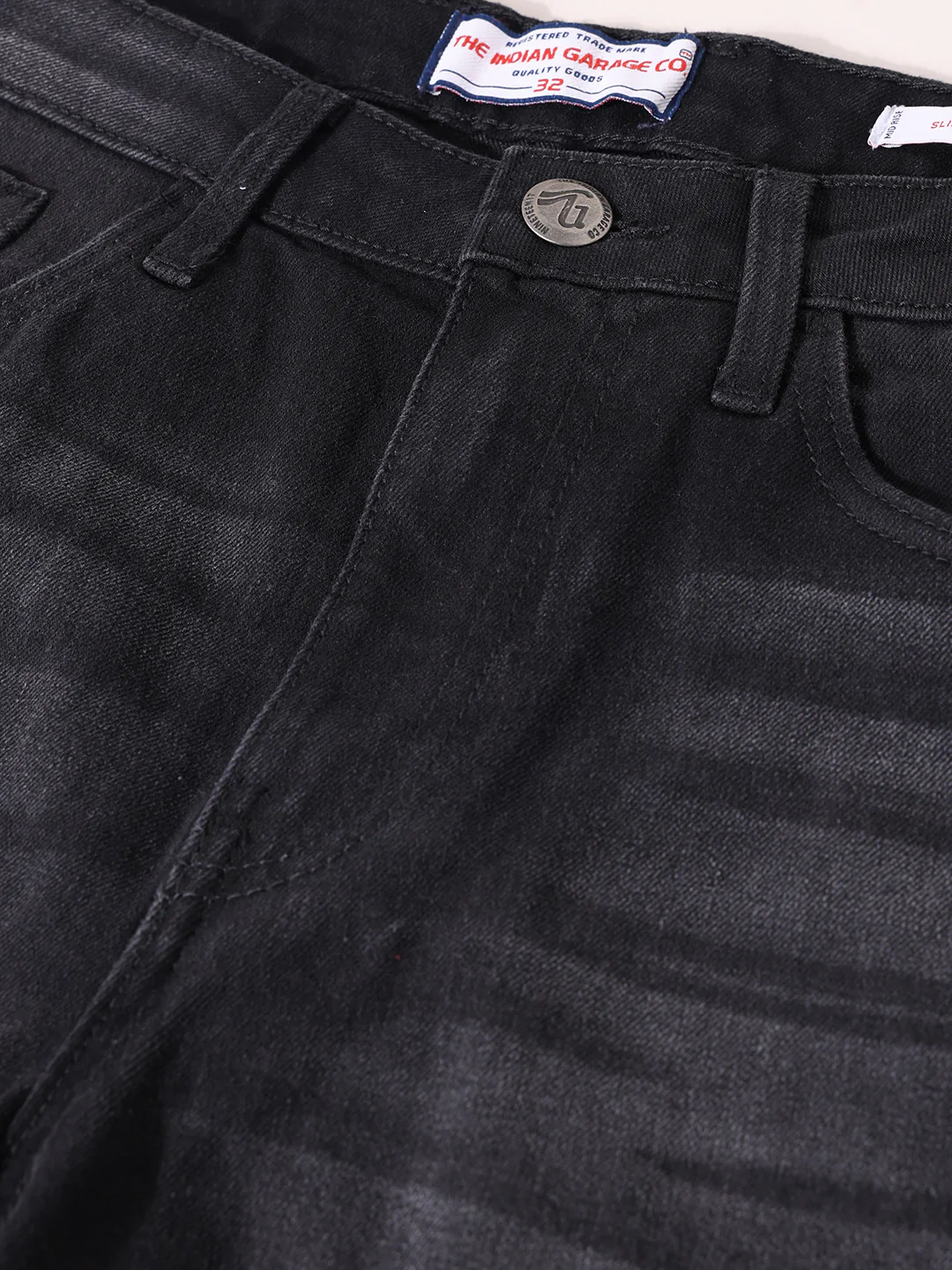 Men's Black Slim Fit Solid The Eternity Series Jeans - Image 5