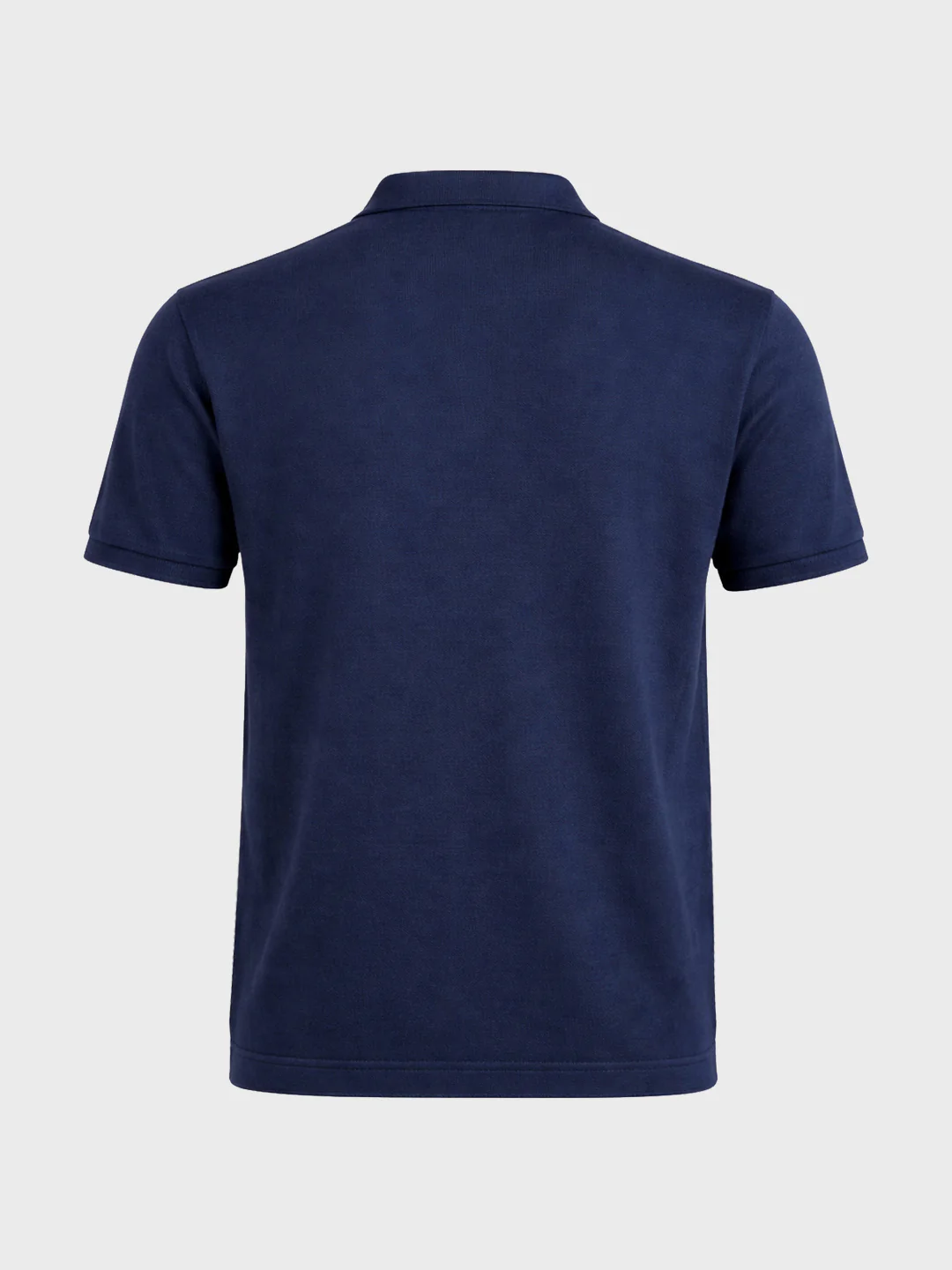 Men's Navy Blue Slim Fit Striped Flat Knit T-Shirt - Image 6