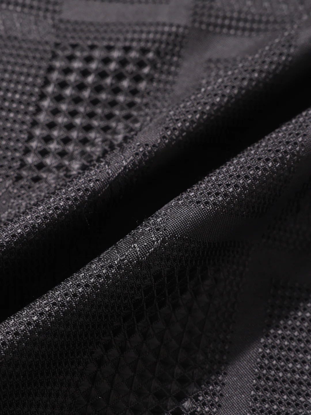 Men's Black Slim Fit Textured Casual Shirt - Image 6