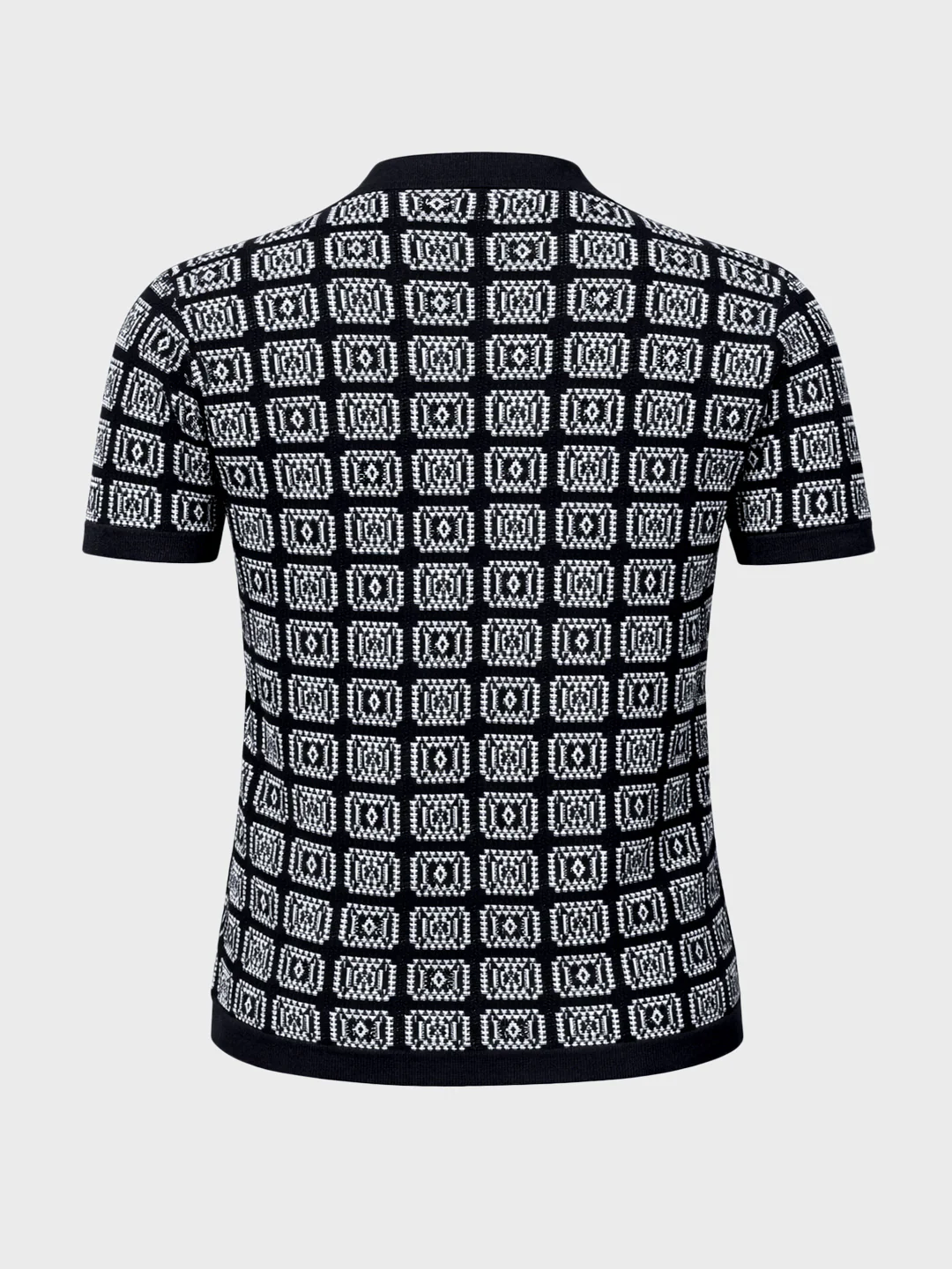 Men's Black Slim Fit Textured Casual Shirt - Image 7