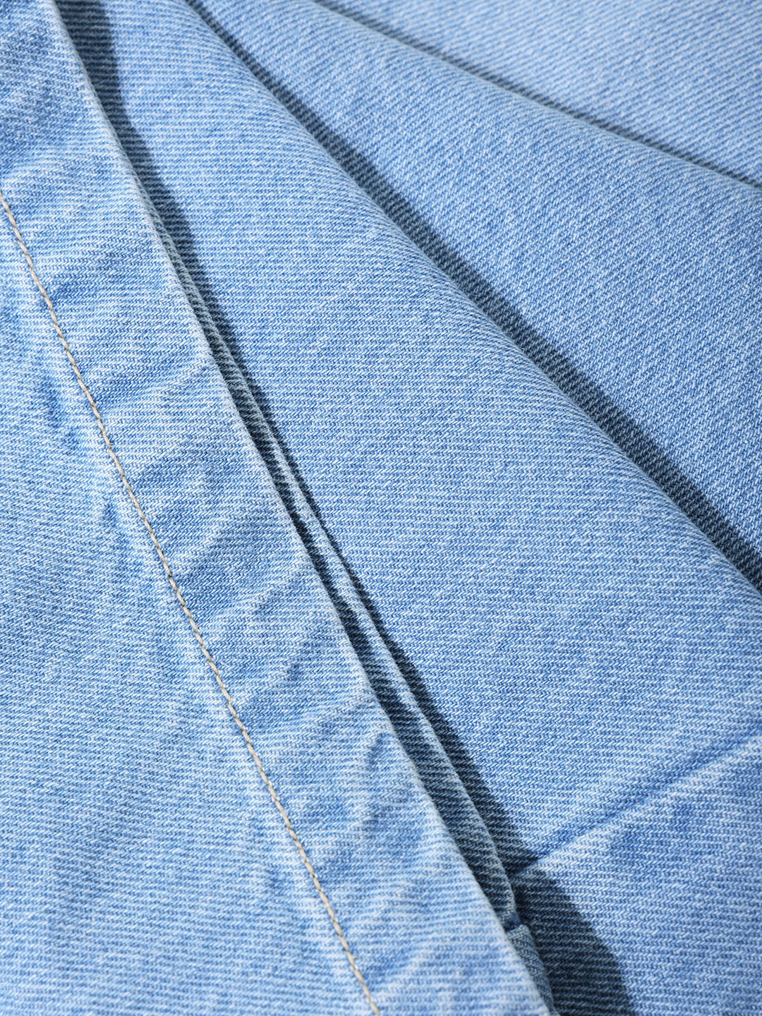 Men's Blue Baggy Fit Solid Casual Jeans - Image 7