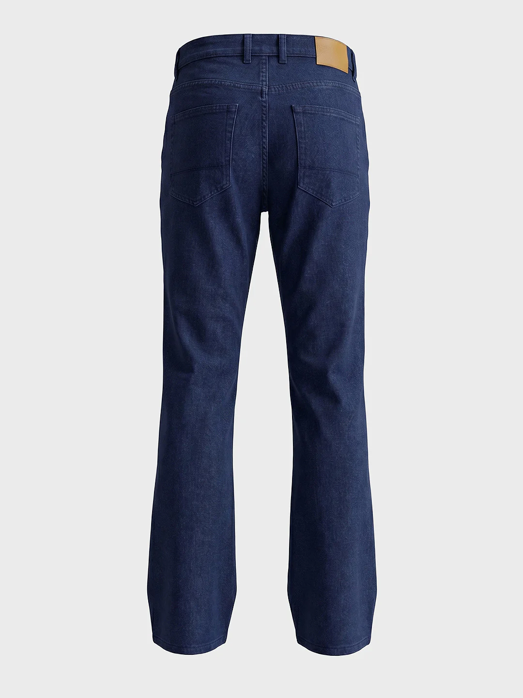 Men's Blue Bootcut Fit Solid Casual Jeans - Image 6