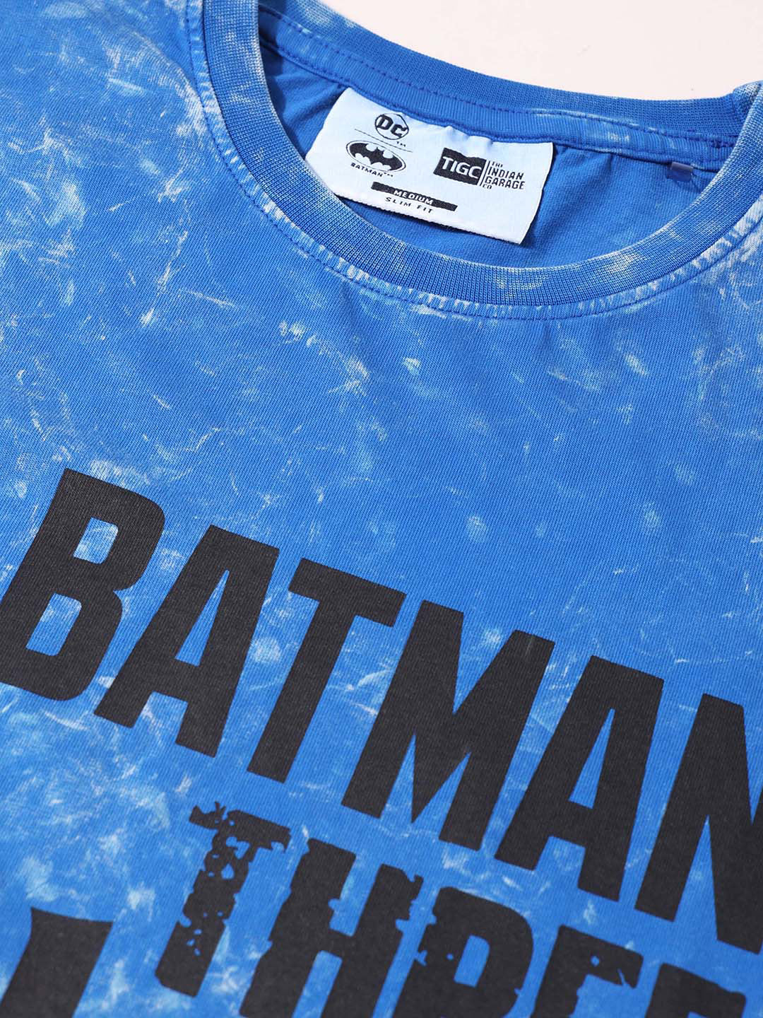 Men's Blue Boxy Fit  Joker Character T-Shirt - Image 3