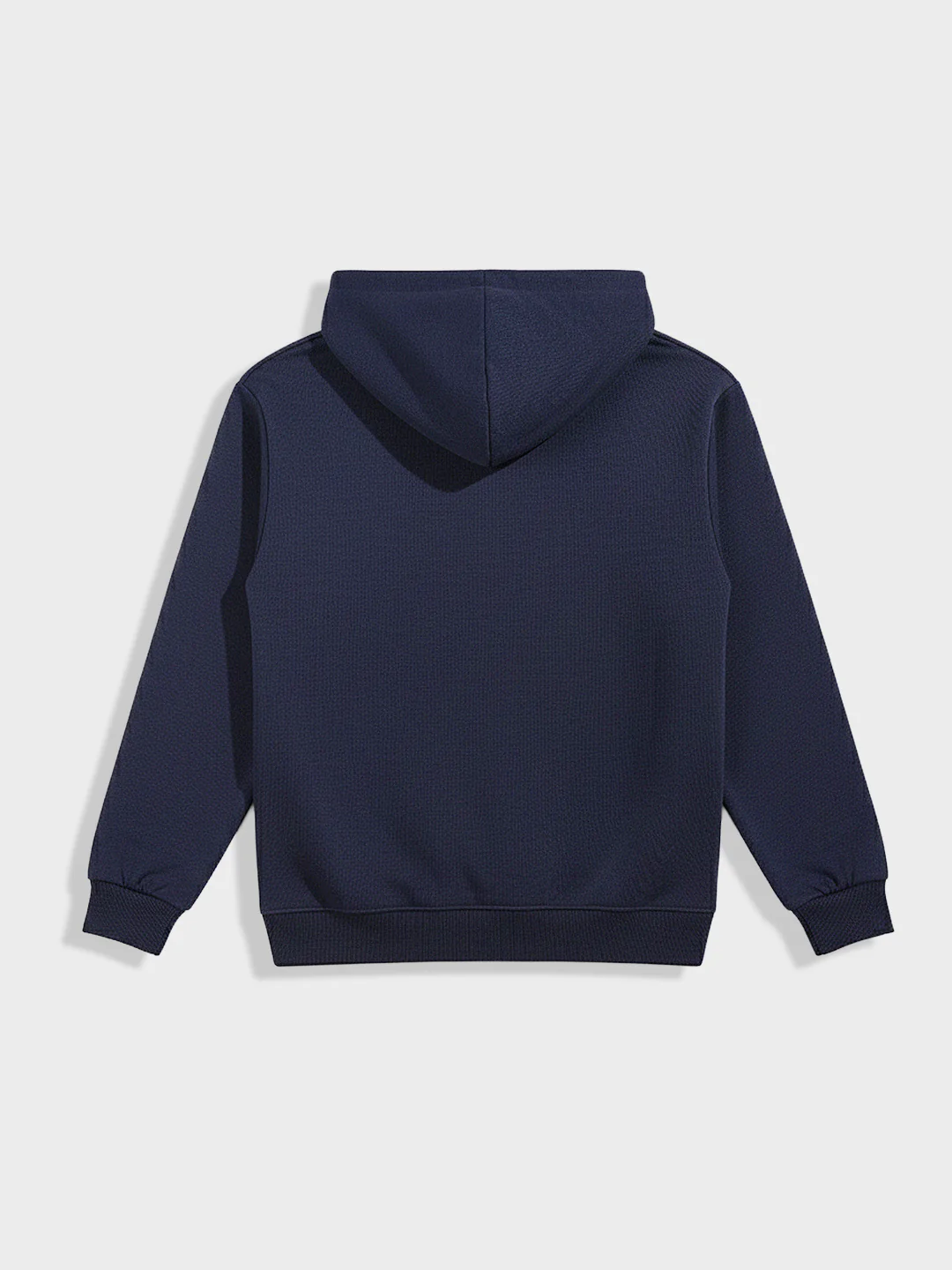 Men's Blue Oversized Fit Embroided Casual Sweatshirt - Image 4