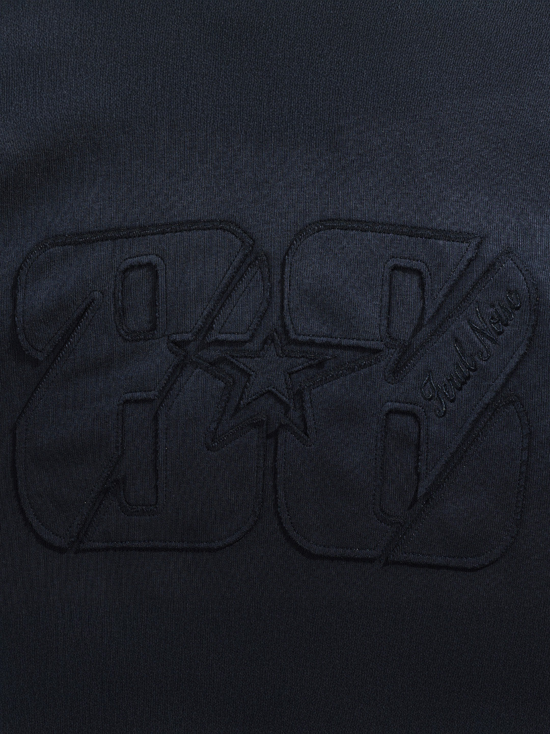 Men's Blue Oversized Fit Embroided Casual Sweatshirt - Image 5