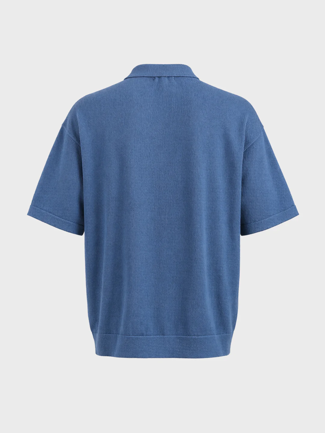 Men's Blue Oversized Fit Graphic Printed Casual T-Shirt - Image 2