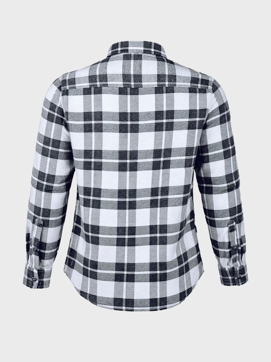 Men's Blue Regular Fit Checkered Casual Shirt - Image 5