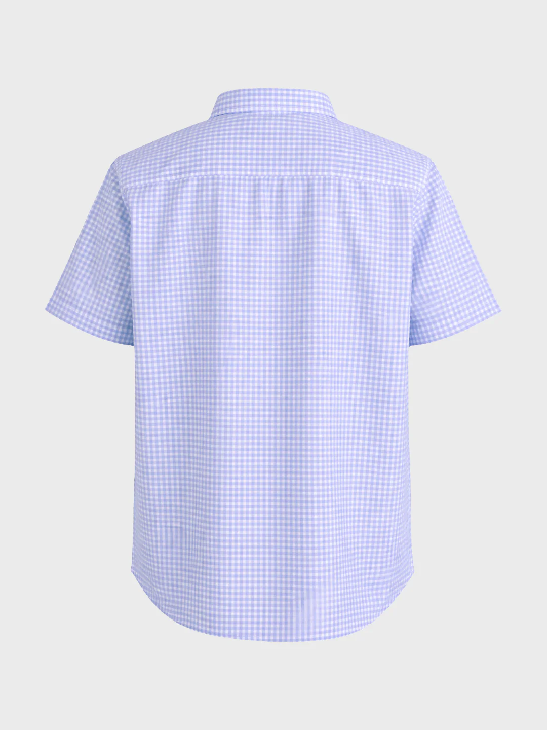 Men's Blue Regular Fit Checkered Casual Shirt - Image 5