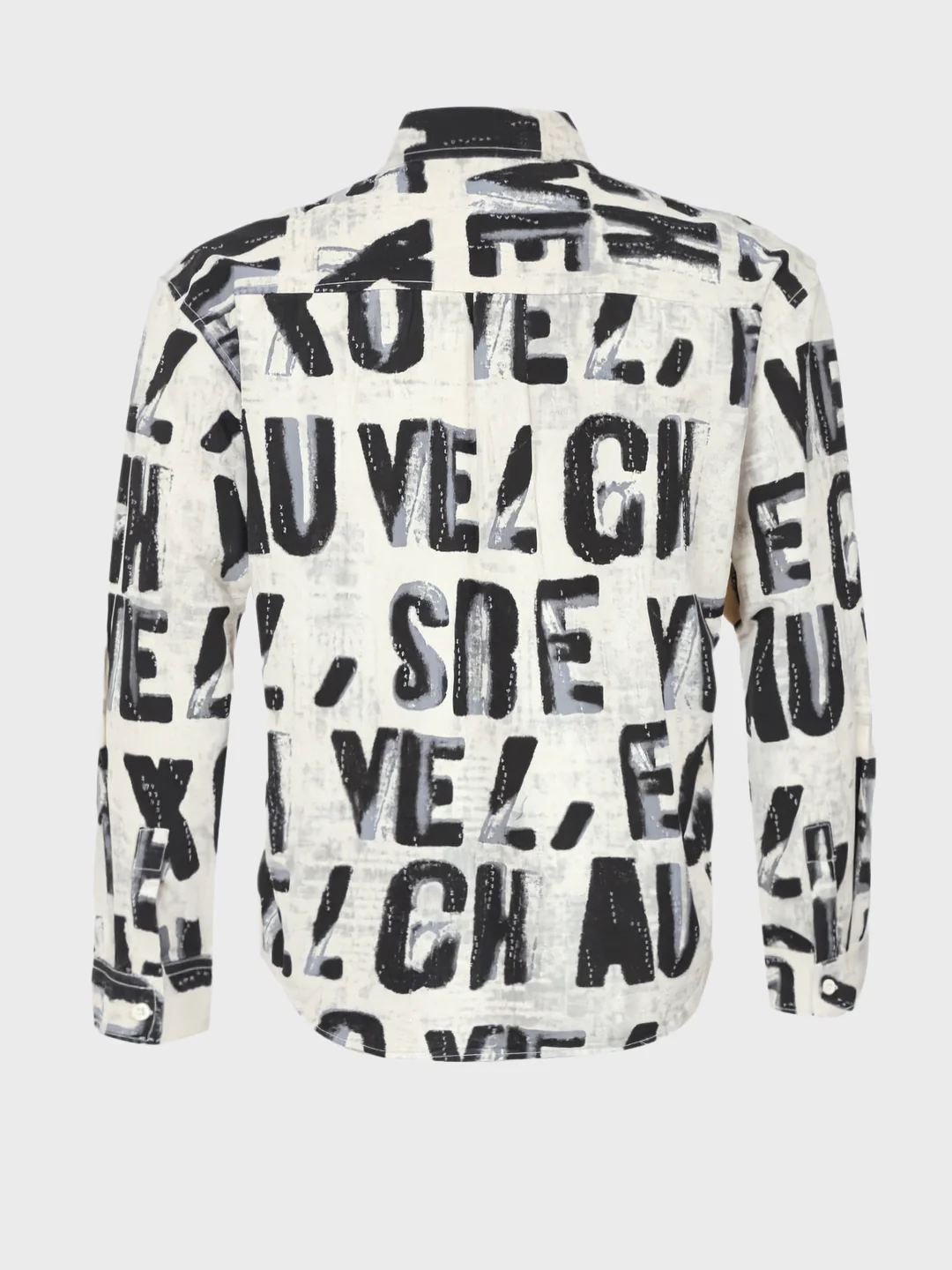 Men's Blue Regular Fit Printed Casual Shirt - Image 5