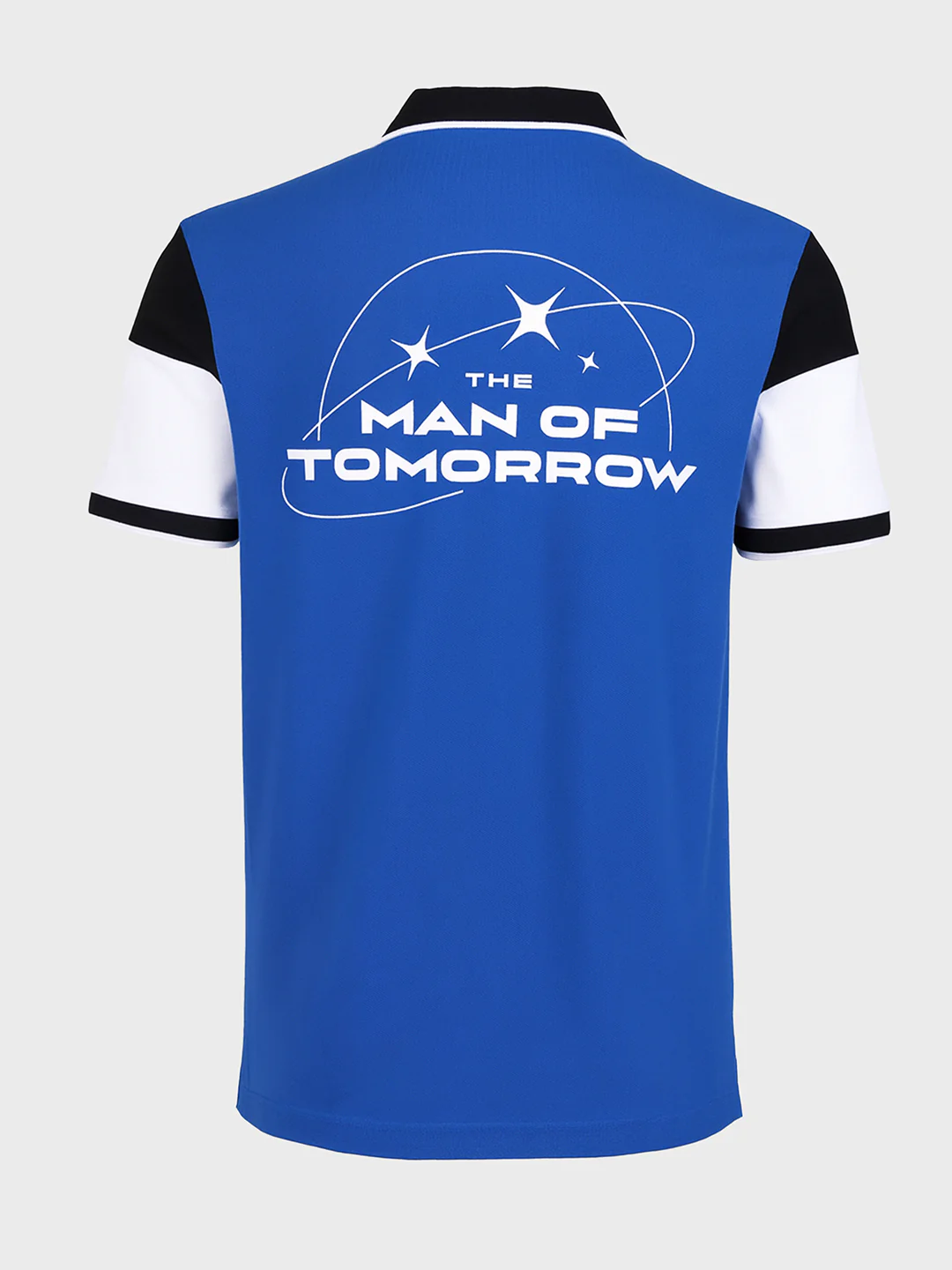 Men's Blue Regular Fit Solid Superman Character T-Shirt - Image 5