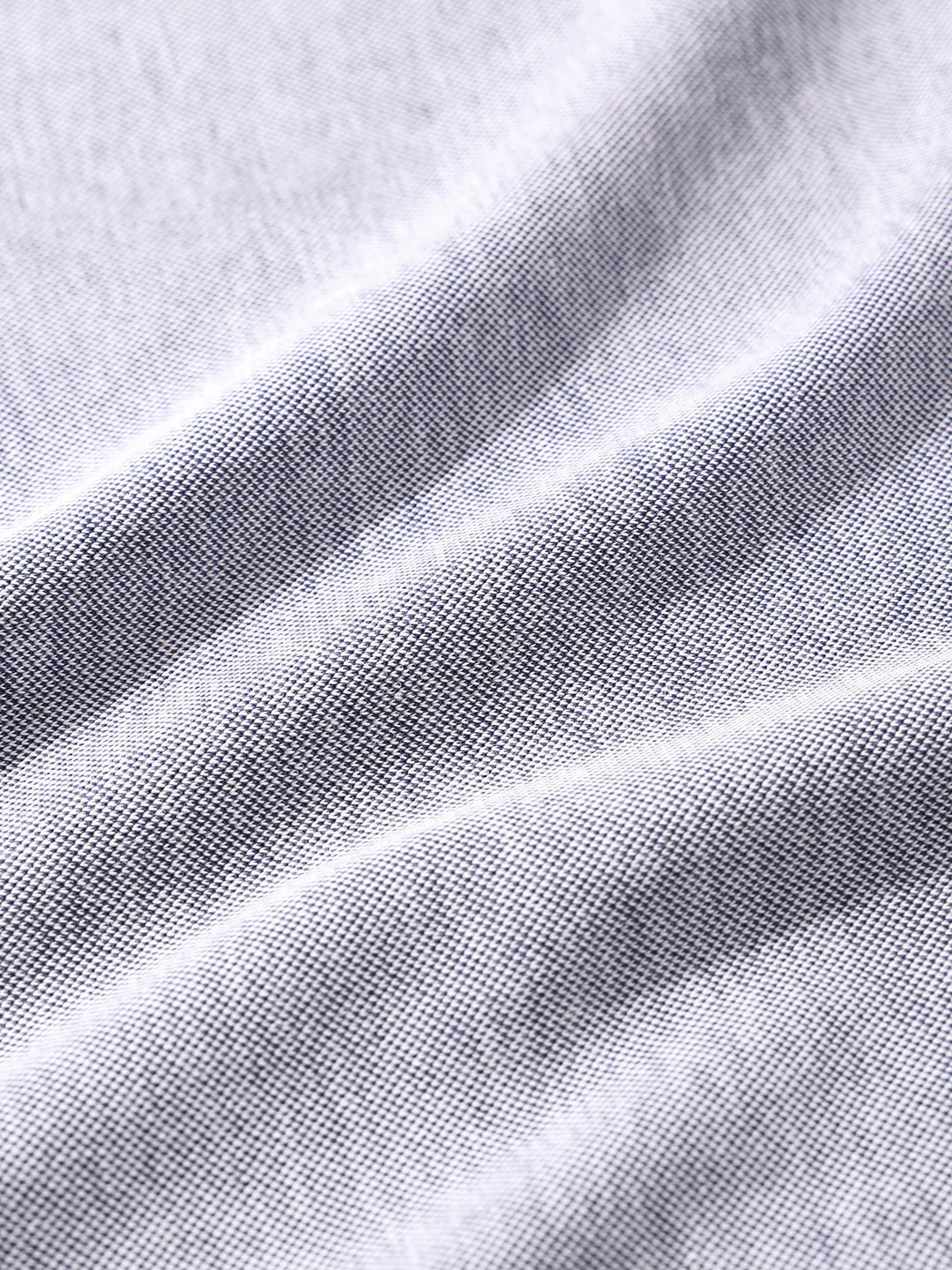 Men's Denim Blue Regular Fit Textured Casual T-Shirt - Image 3