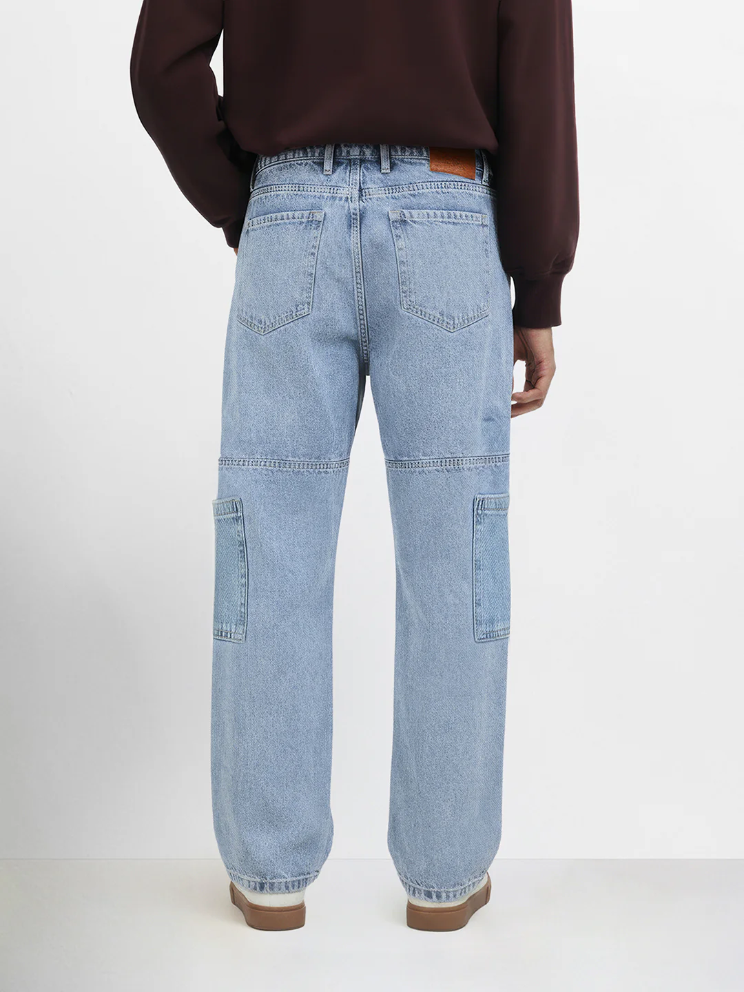 Men's Blue Regular Fit The Eternity Series Solid Jeans - Image 2