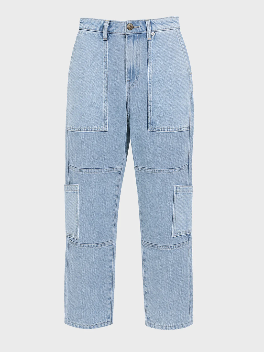 Men's Blue Regular Fit The Eternity Series Solid Jeans - Image 3